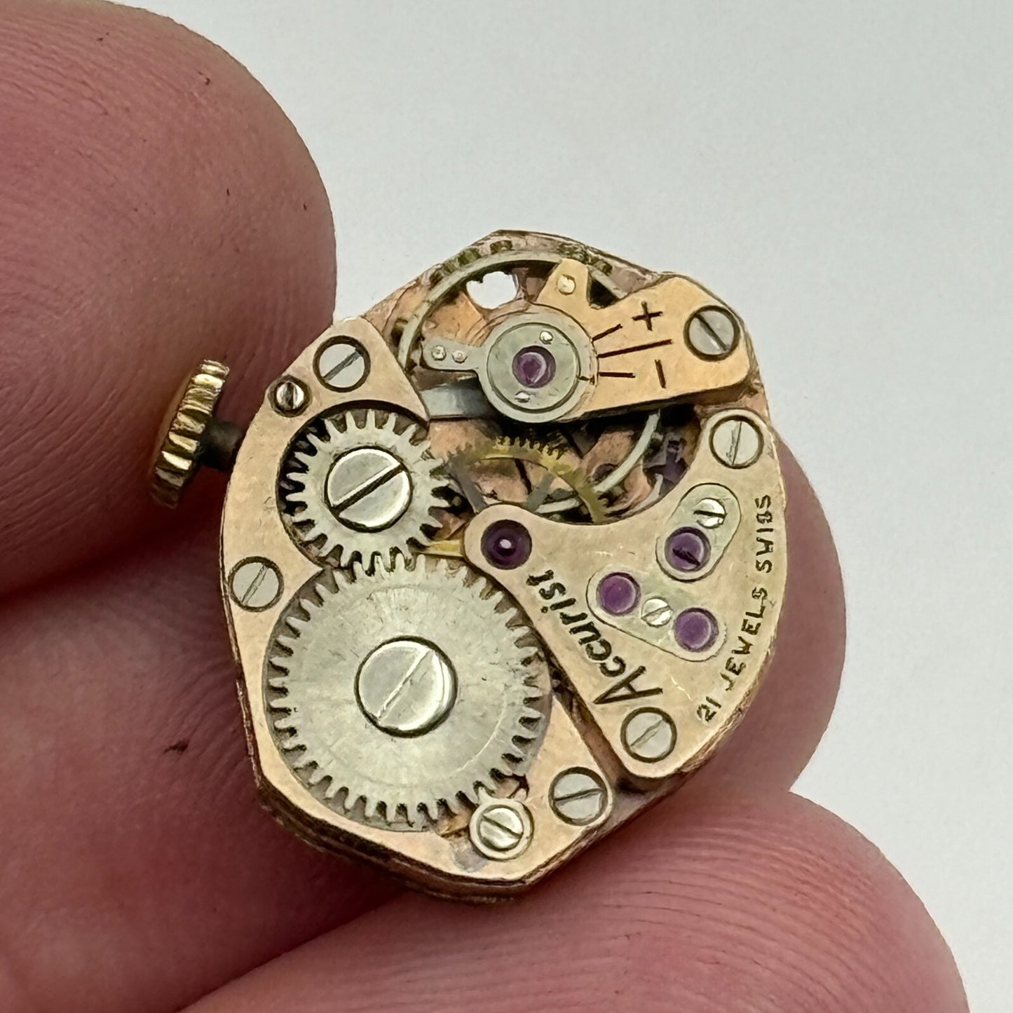 15mm Ladies Accurist FHF 60 Manual Wind Watch Movement Swiss Vintage PARTS