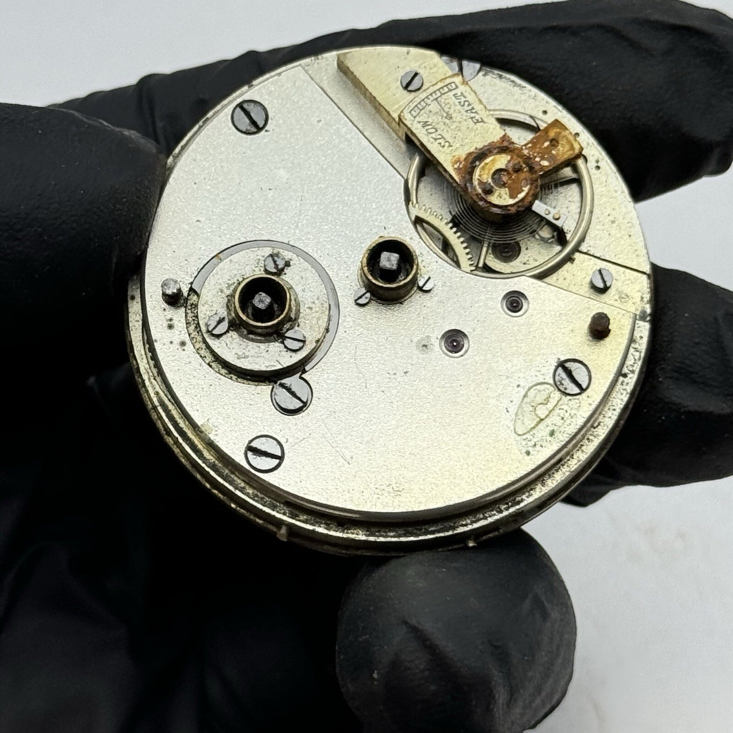43mm Unidentified 1 x Military Hand Pocket Watch Movement Dial FOR PARTS Repair