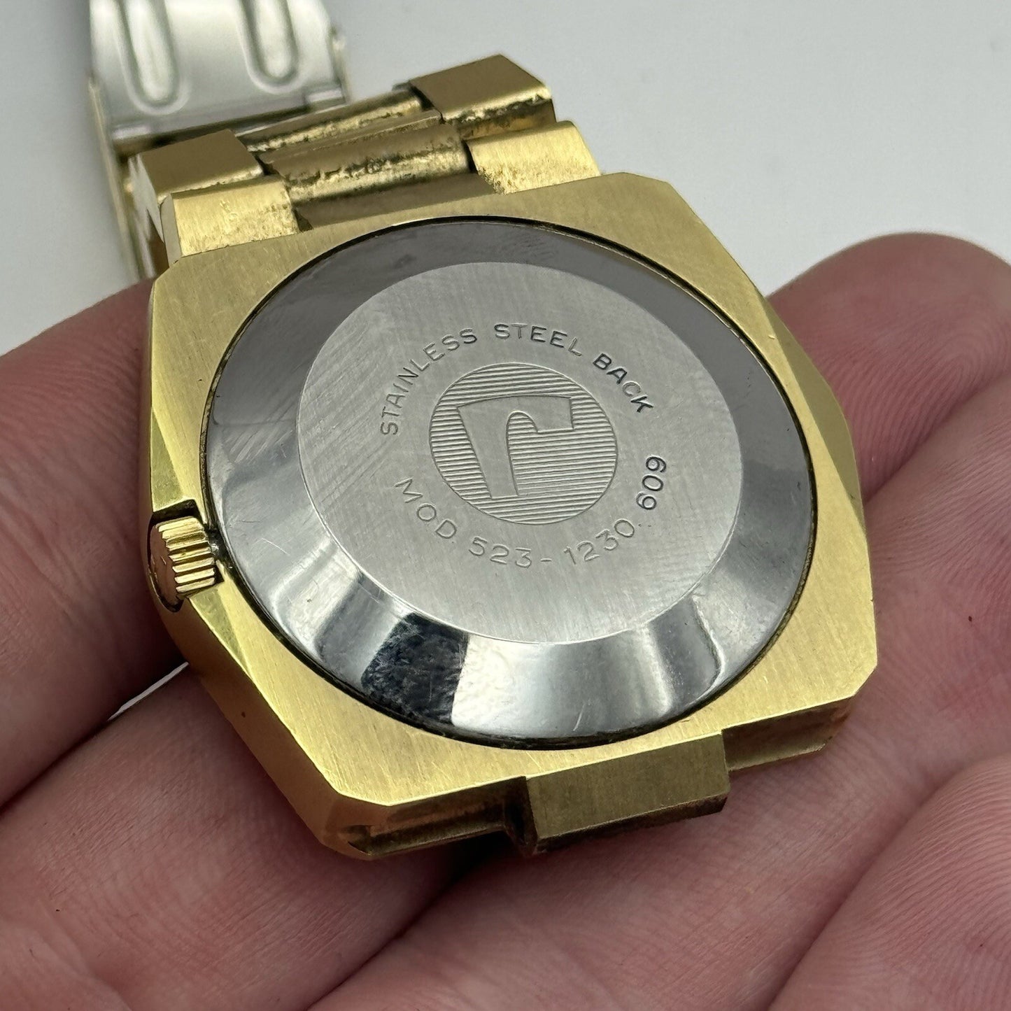 39mm Men’s Roamer Rockshell Mark I Automatic Day Date Watch Runs RESTORE