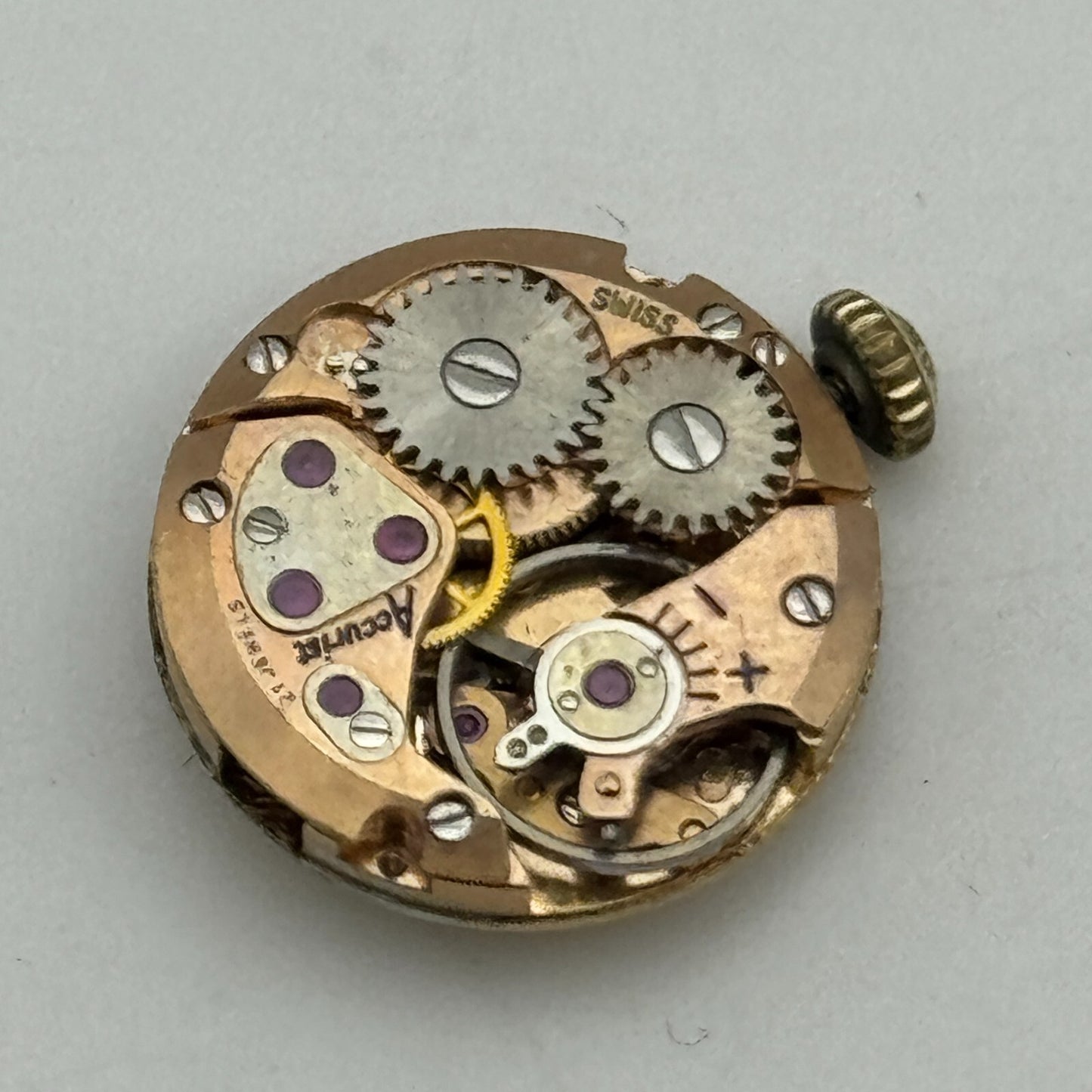 15.5mm ETA 2412 Accurist Manual Wind Ladies Watch Movement Swiss Vintage PARTS