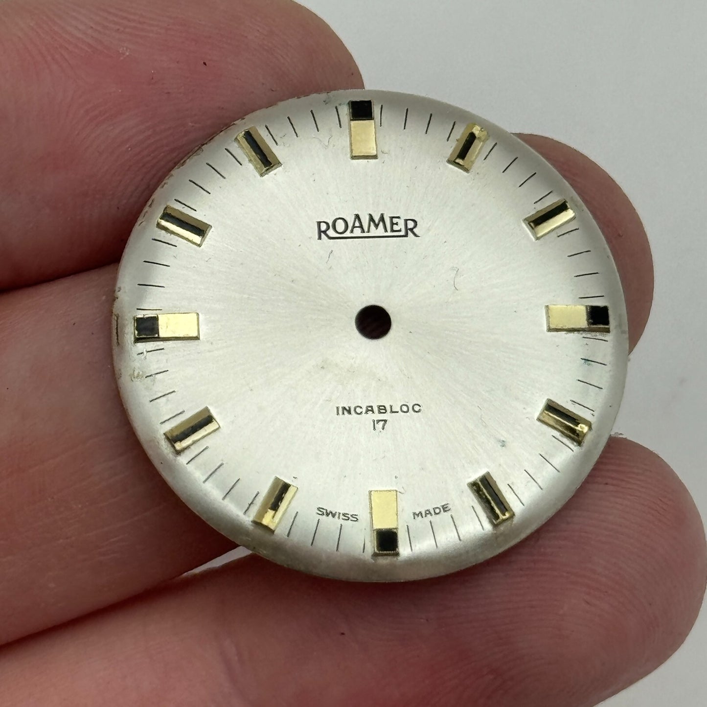 25.9mm Men's Roamer MST 414 Balance Ok Watch Movement Swiss Vintage PARTS SPARE