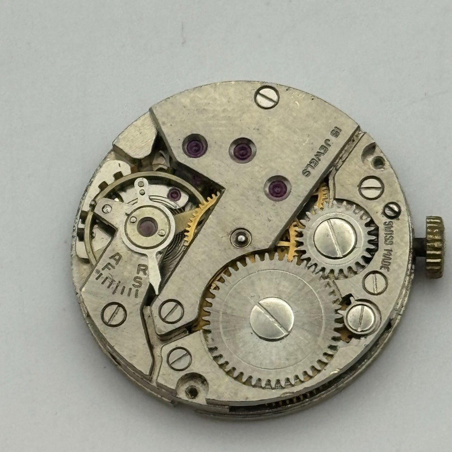 23.6mm Running Olma FHF 70 Manual Wind 15 Jewels Swiss Watch Movement PARTS