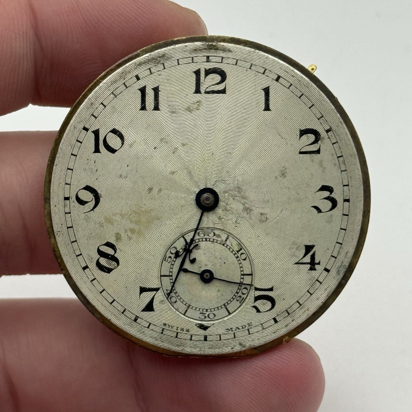43.1mm Unidentified High Quality Balance Pocket Watch Movement FOR PARTS Repair