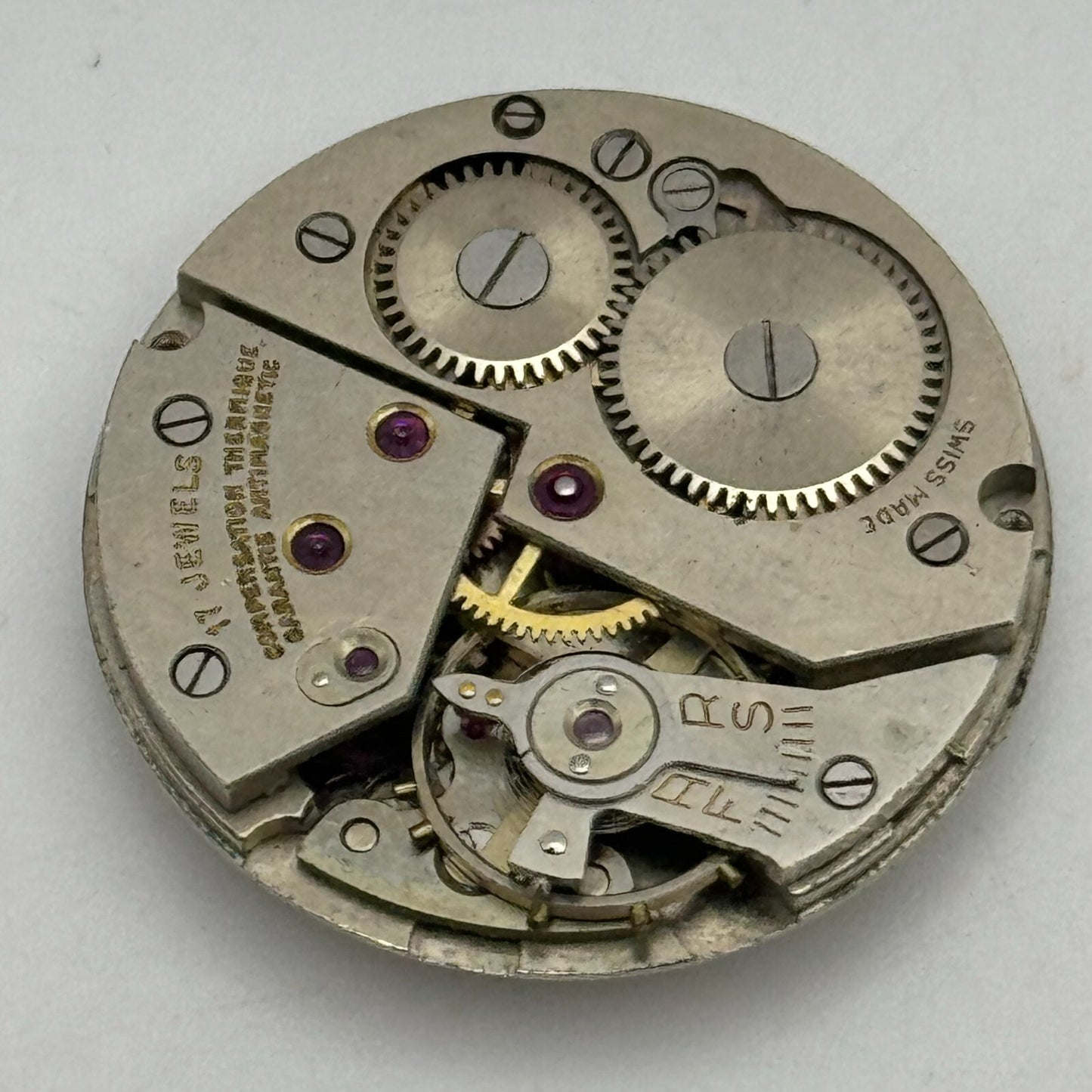 26.9mm Majex Felsa F 390 Manual Wind Watch Movement Swiss Vintage PARTS SPARES
