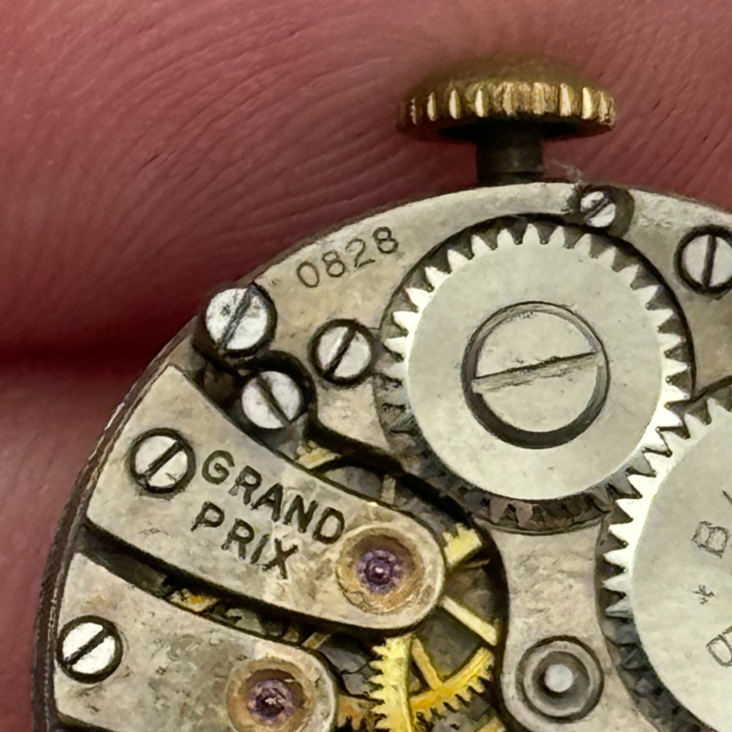 22mm Buren Grand Prix 0828 Trench Watch Movement Manual Wind Swiss PARTS SPARES