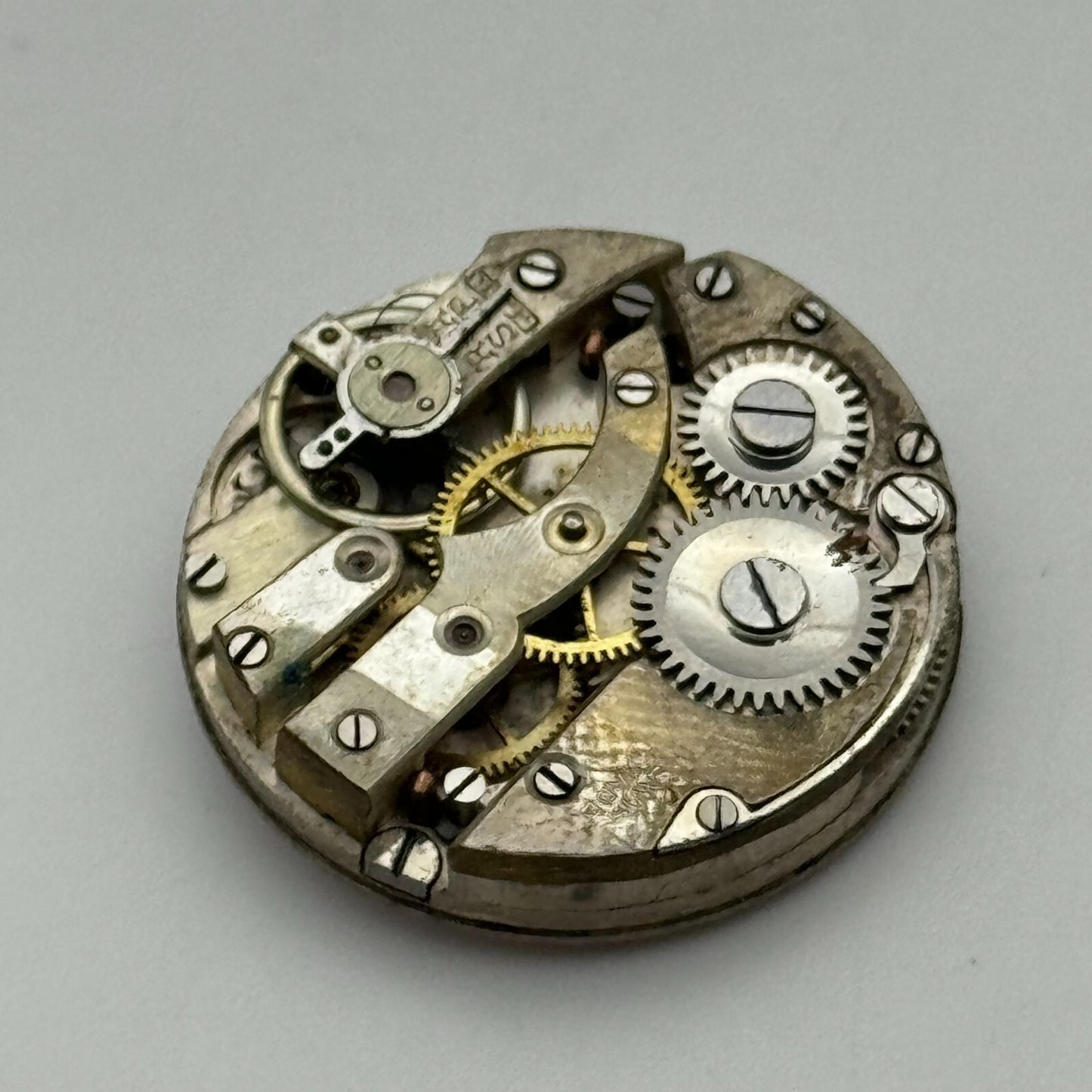 23.6mm Unidentified Cylinder Escapement Trench Watch Movement Manual Wind PARTS