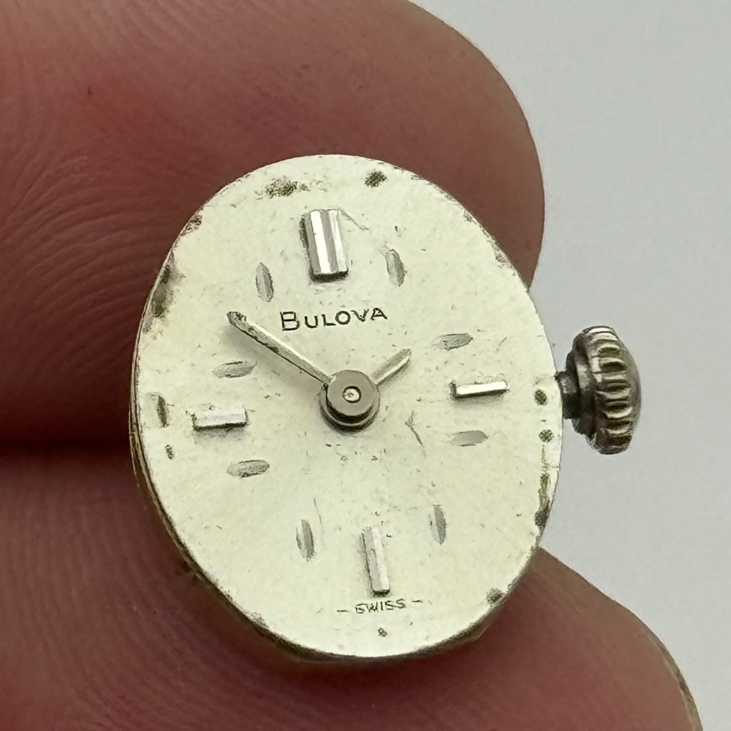 12.7mm Running Bulova 5BD Manual Wind 17 Jewels Swiss Made Watch Movement PARTS
