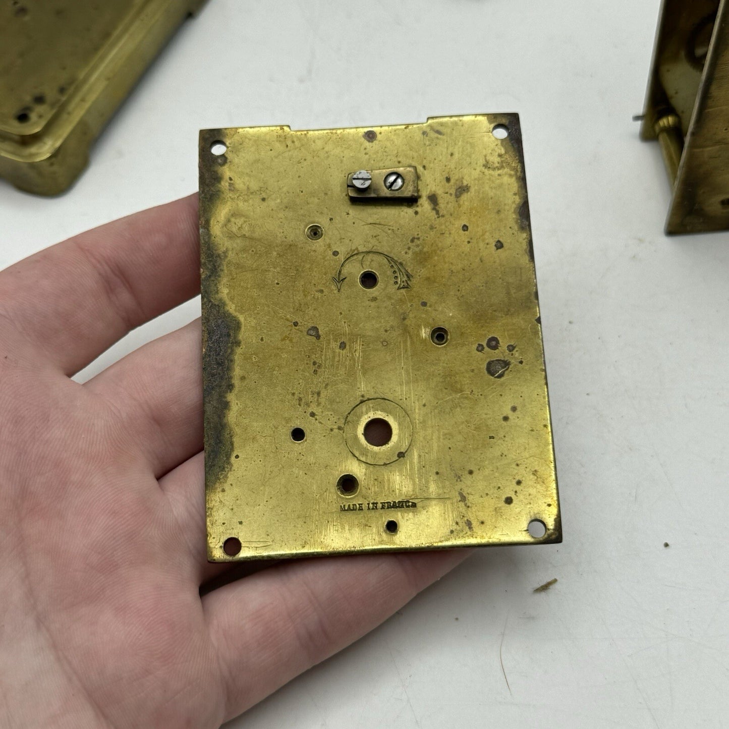 Unidentified Antique Clock Parts Unknown Origin Or Age See Photos Parts Repair