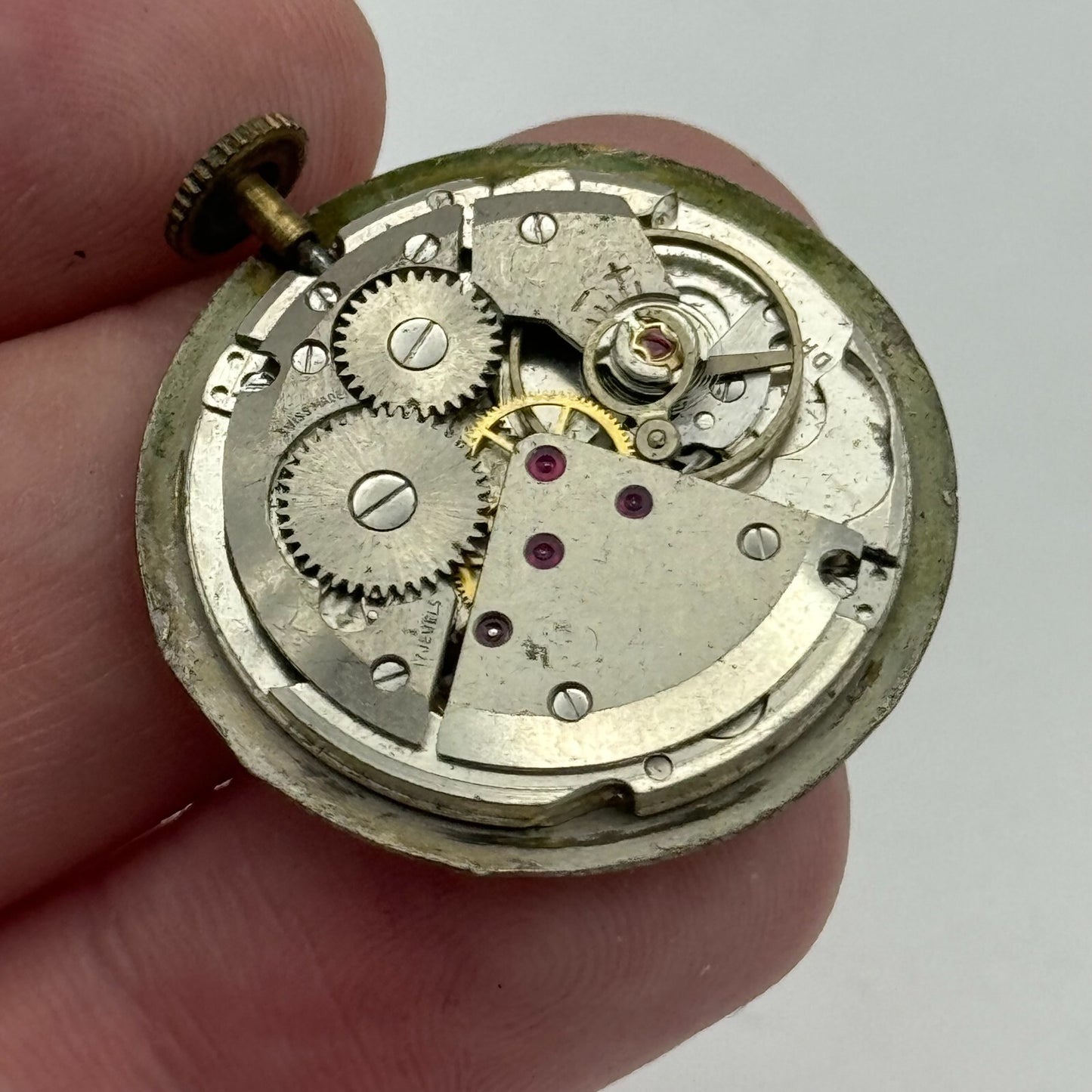 26mm Mens Avia ETA 2408 Manual Wind 17 Jewels Watch Movement PARTS REPAIR SPARE