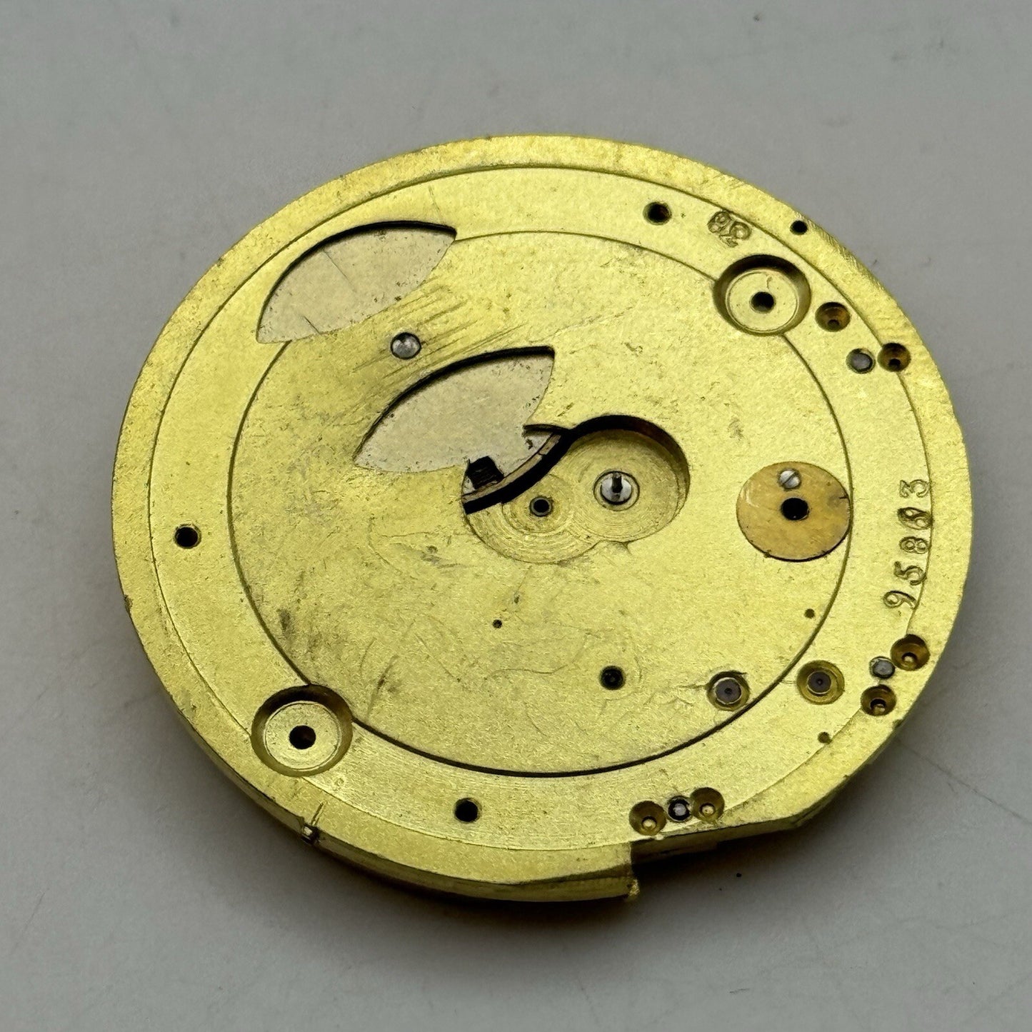 42.7mm Manual Wind Unidentified Quality Pocket Watch Movement FOR PARTS Restore
