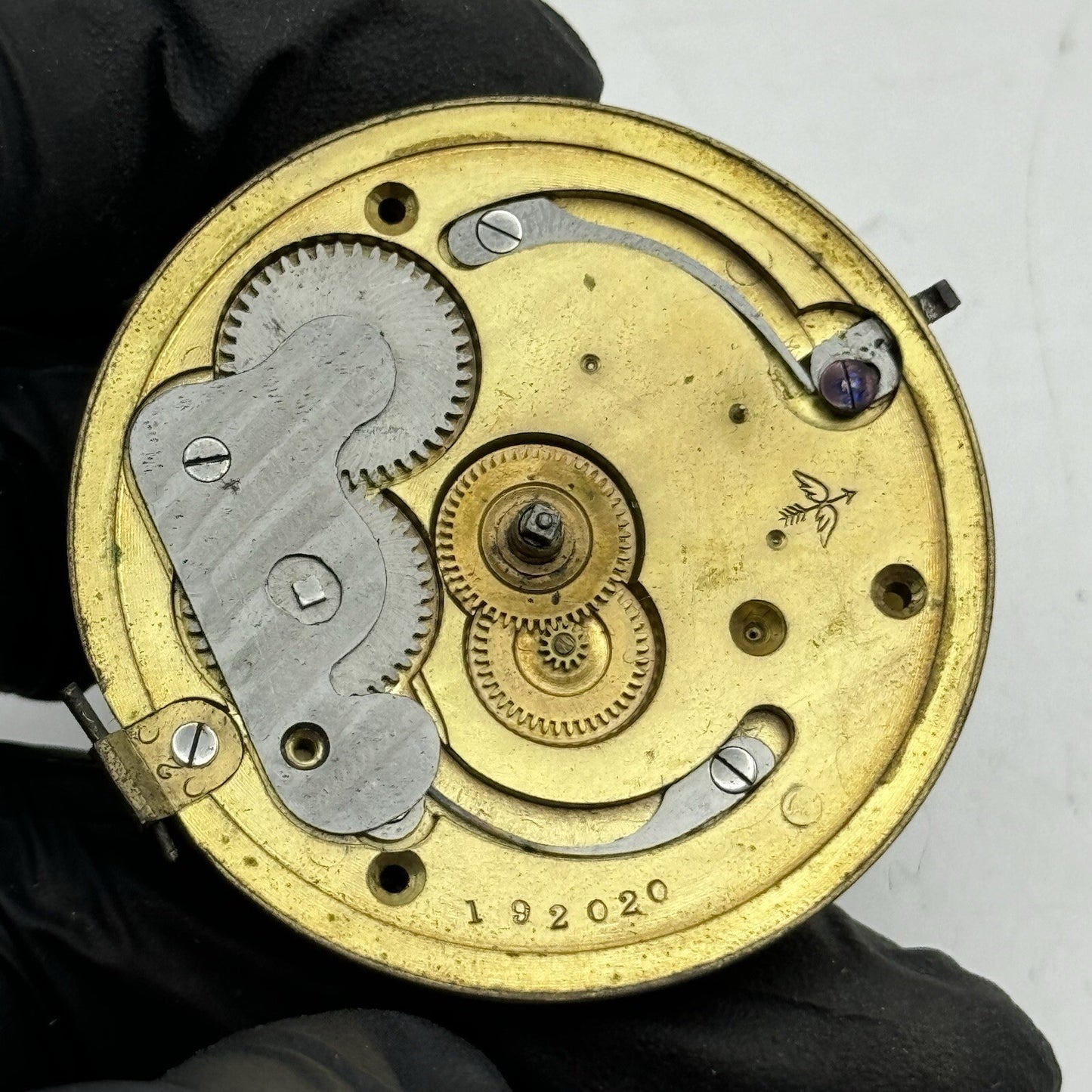 46.5mm G W Harvey Wellington Pocket Watch Movement FOR PARTS Restoration