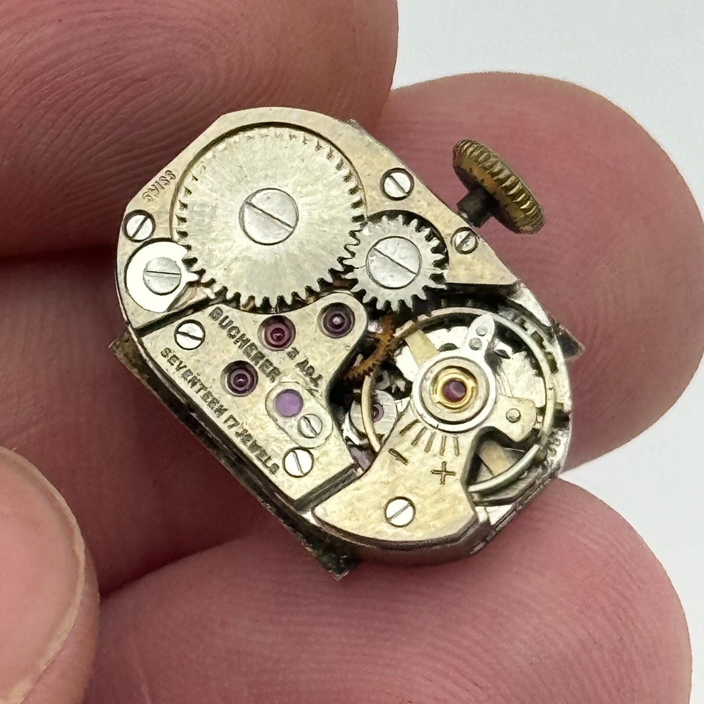 12.8mm Running Bucherer ETA 2355 Manual Wind Watch Movement PARTS REPAIR