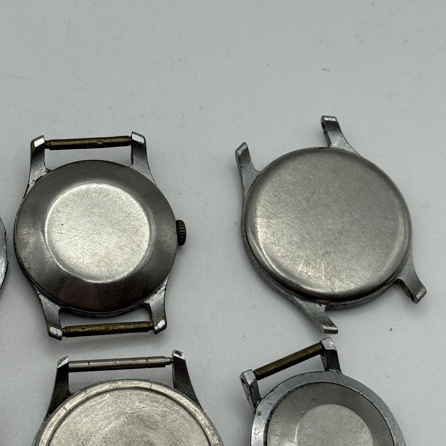 8 x Vintage Soviet Manual Wind Watch Heads For Parts Repair Job Lot Bundle