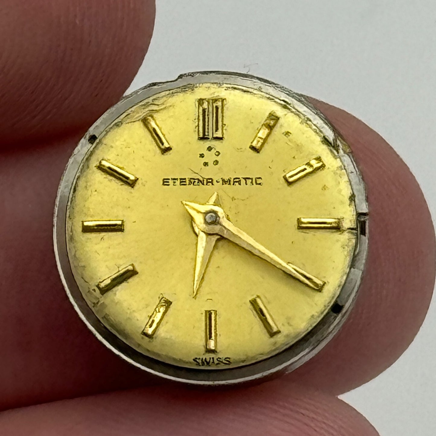 16.4mm Ladies Eterna Matic 1420 Automatic Watch Movement Swiss Vintage PARTS