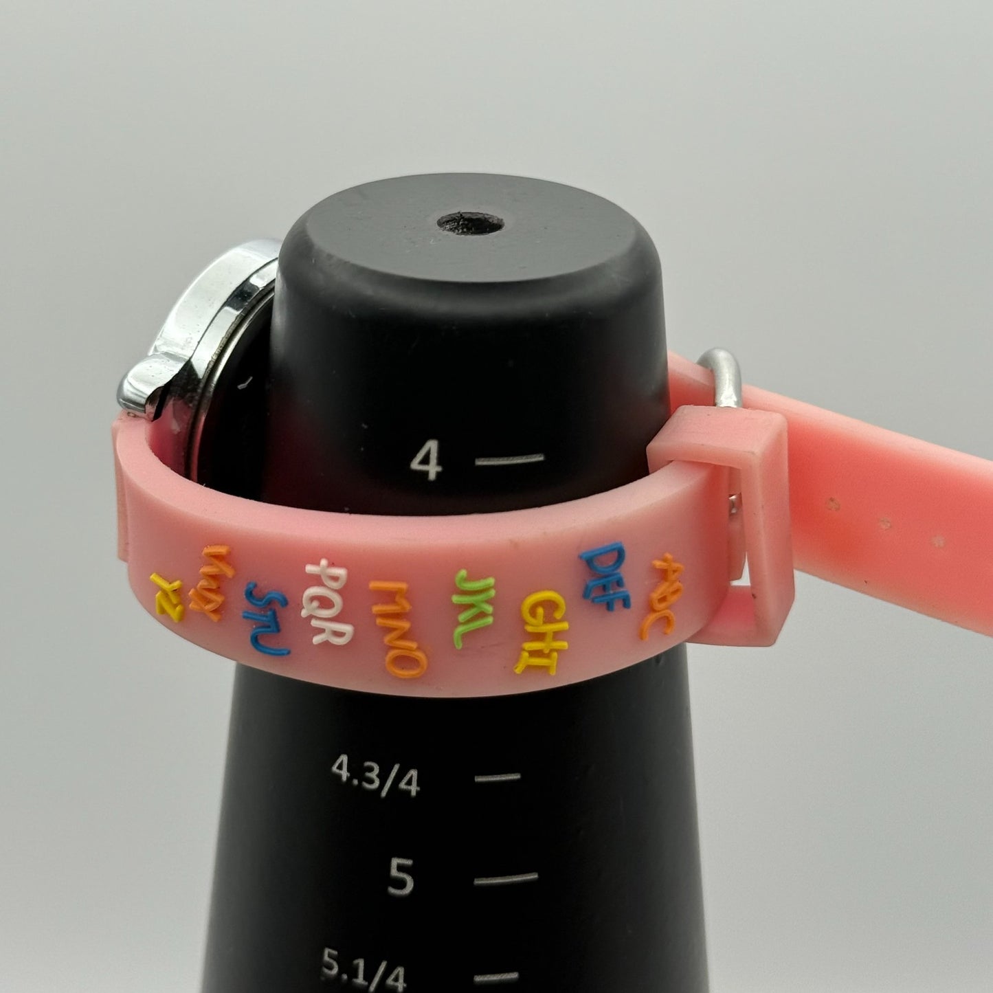 Citron Kids Quartz Watch ABC Alphabet Design Pink Strap Working 27mm New Battery