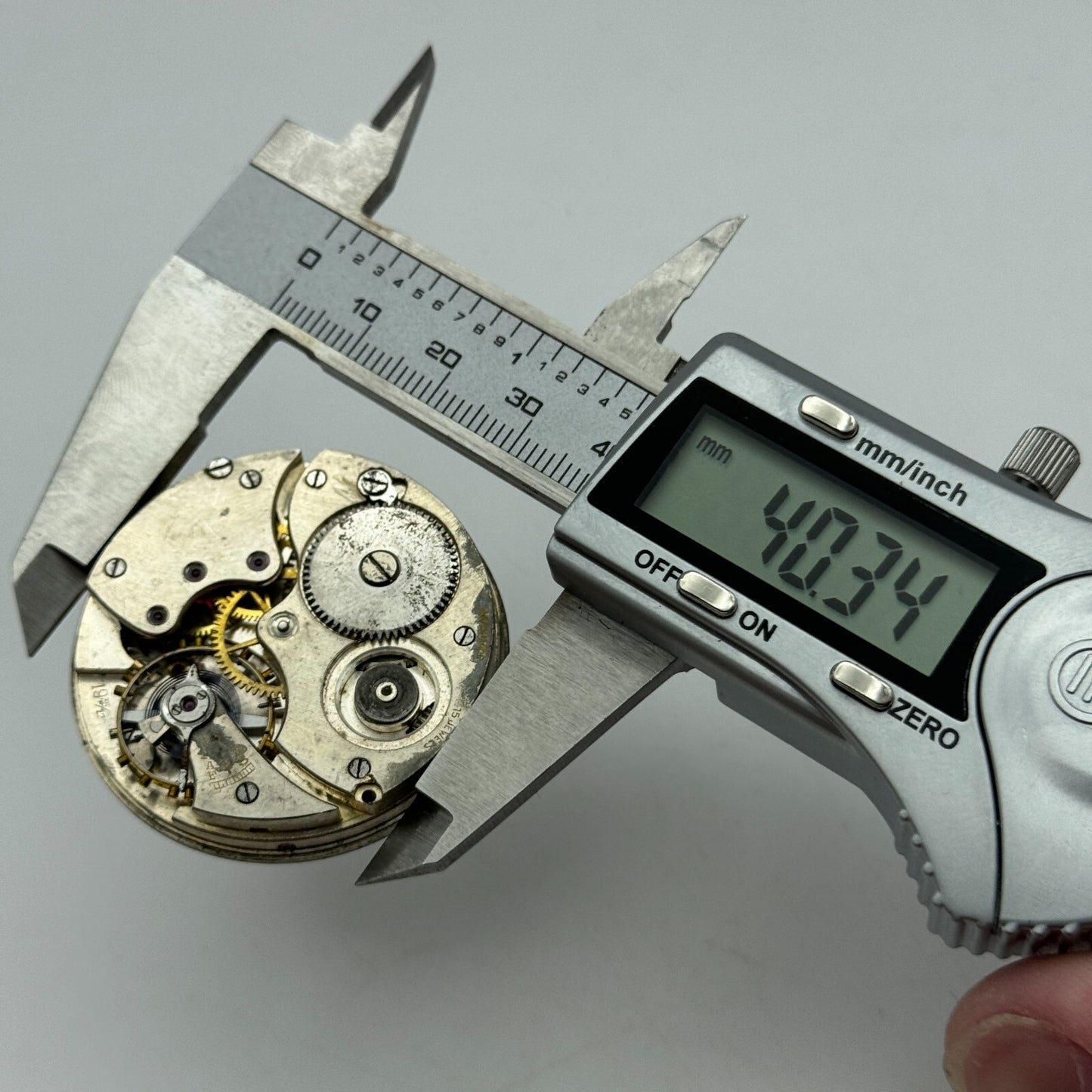 42.8mm Buren 19 35/12 Swiss Open Face J G Graves Pocket Watch Movement PARTS