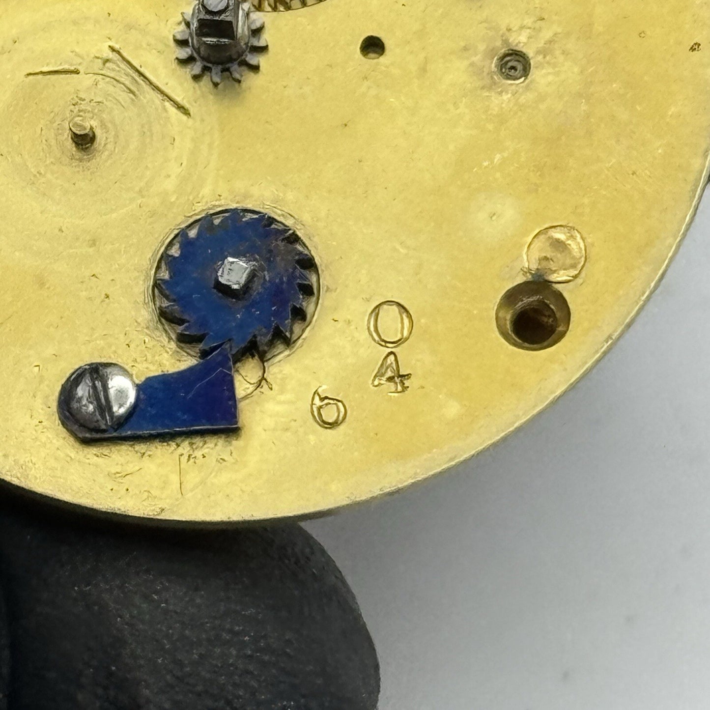 33.7mm Unidentified Quality Fusee Antique Pocket Watch Movement FOR PARTS