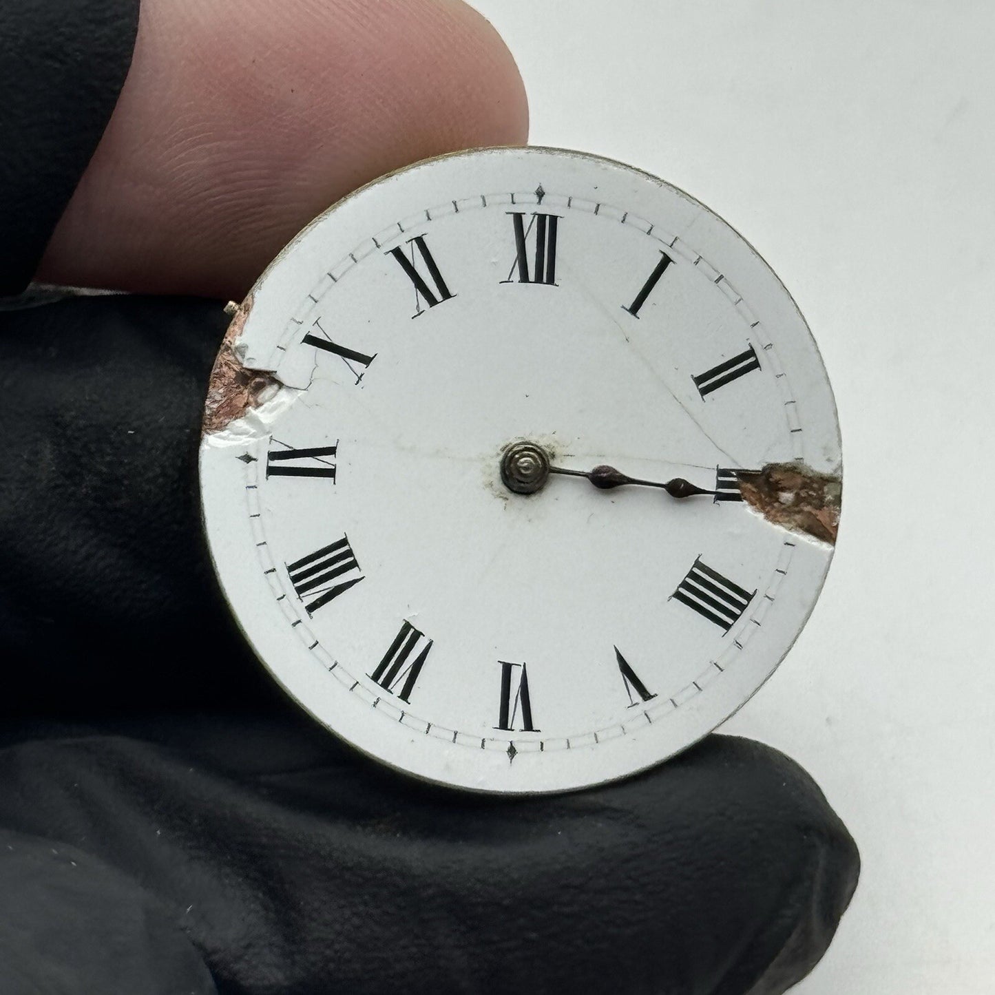 29.1mm High Quality White Porcelain Dial Cylinder Watch Movement FOR PARTS