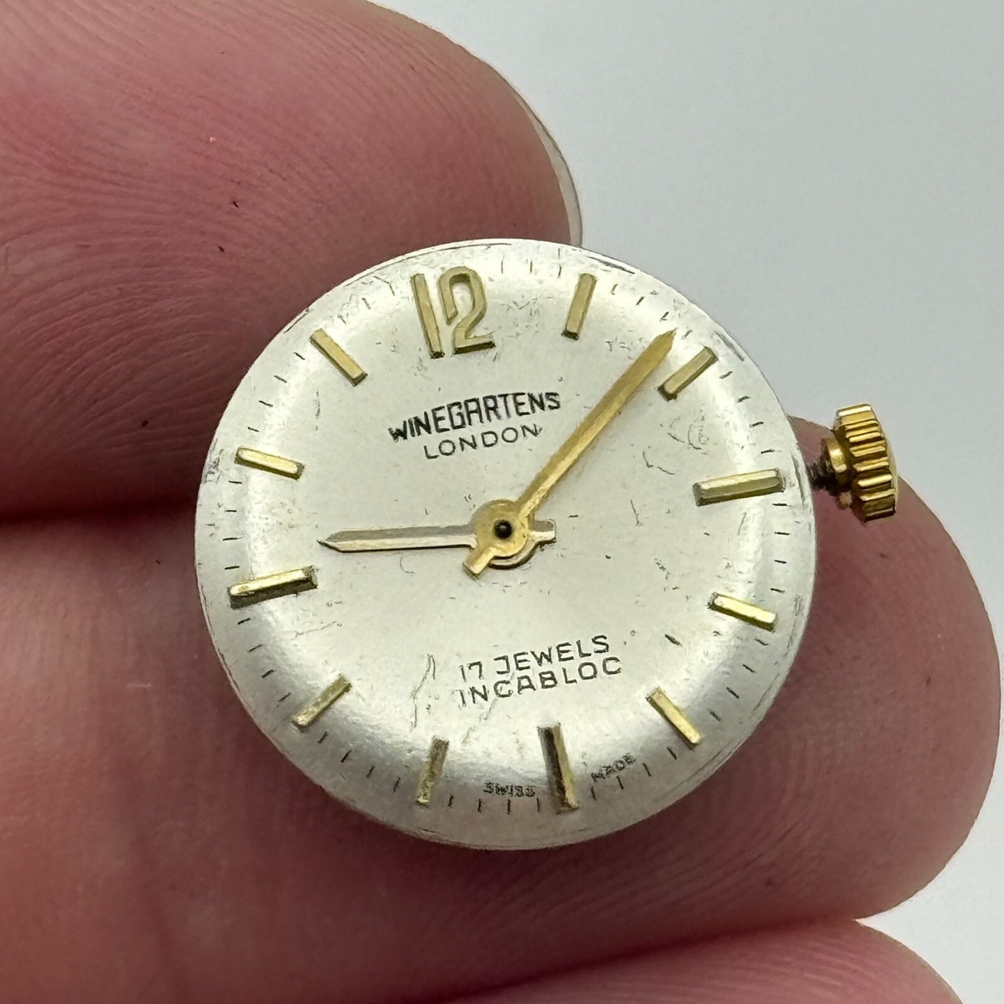15.5mm Running Winegartens FHF 57-21 Manual Wind Swiss Made Watch Movement PARTS