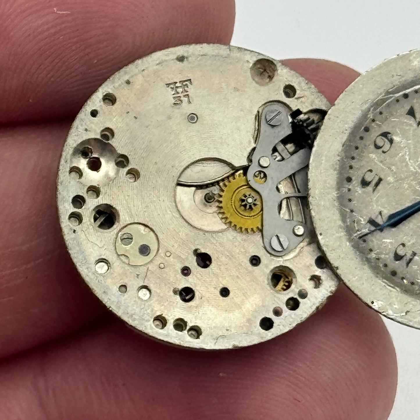 23.6mm J W Benson FHF 37 Manual Wind Watch Movement Swiss Vintage PARTS SPARES