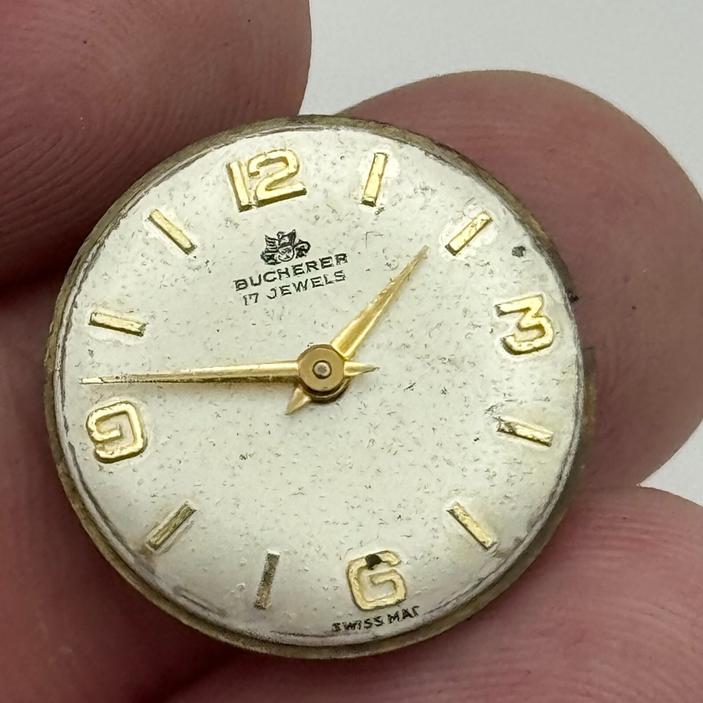 17.1mm Bucherer ETA 2510 Ladies Manual Wind Watch Movement Swiss Vintage PARTS