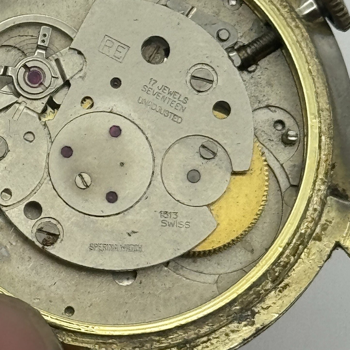 34mm Men’s Manual Wind Etienne RE Cal 1513 Date Dial Watch - RESTORATION