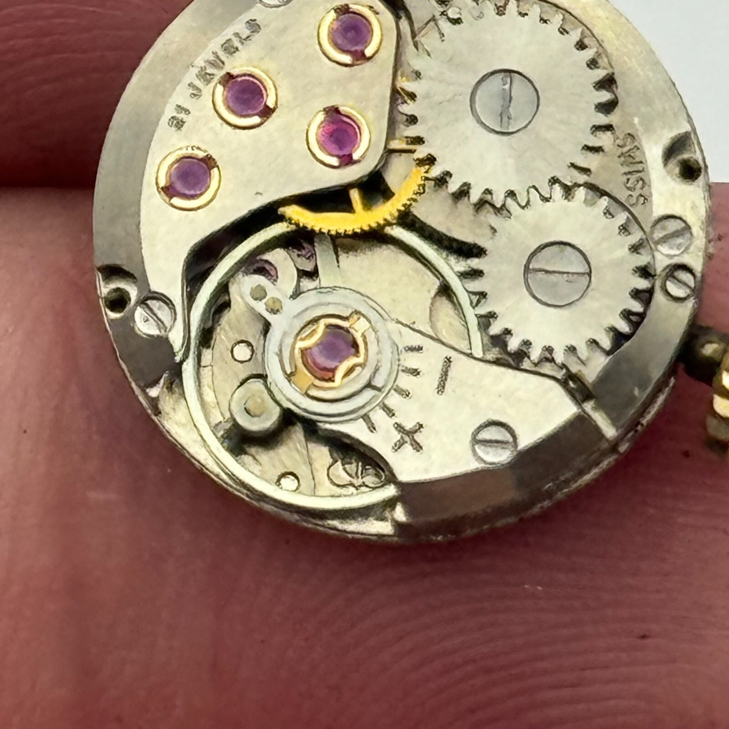 15.5mm Running Rotary ETA 2412 Manual Wind 21 Jewels Swiss Watch Movement PARTS