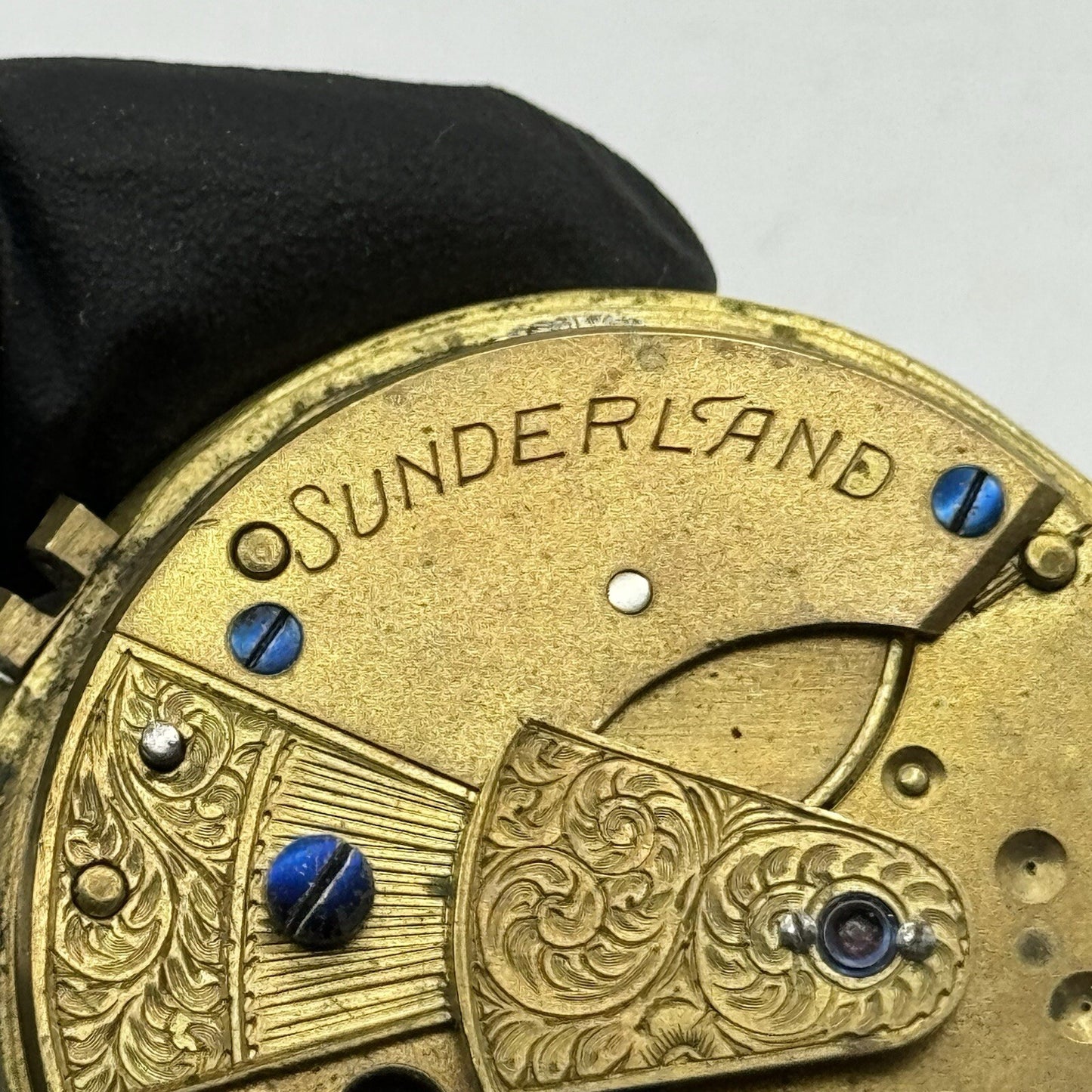 47.5mm Elias Wolfe Fusee Quality Pocket Watch Movement FOR PARTS Restoration