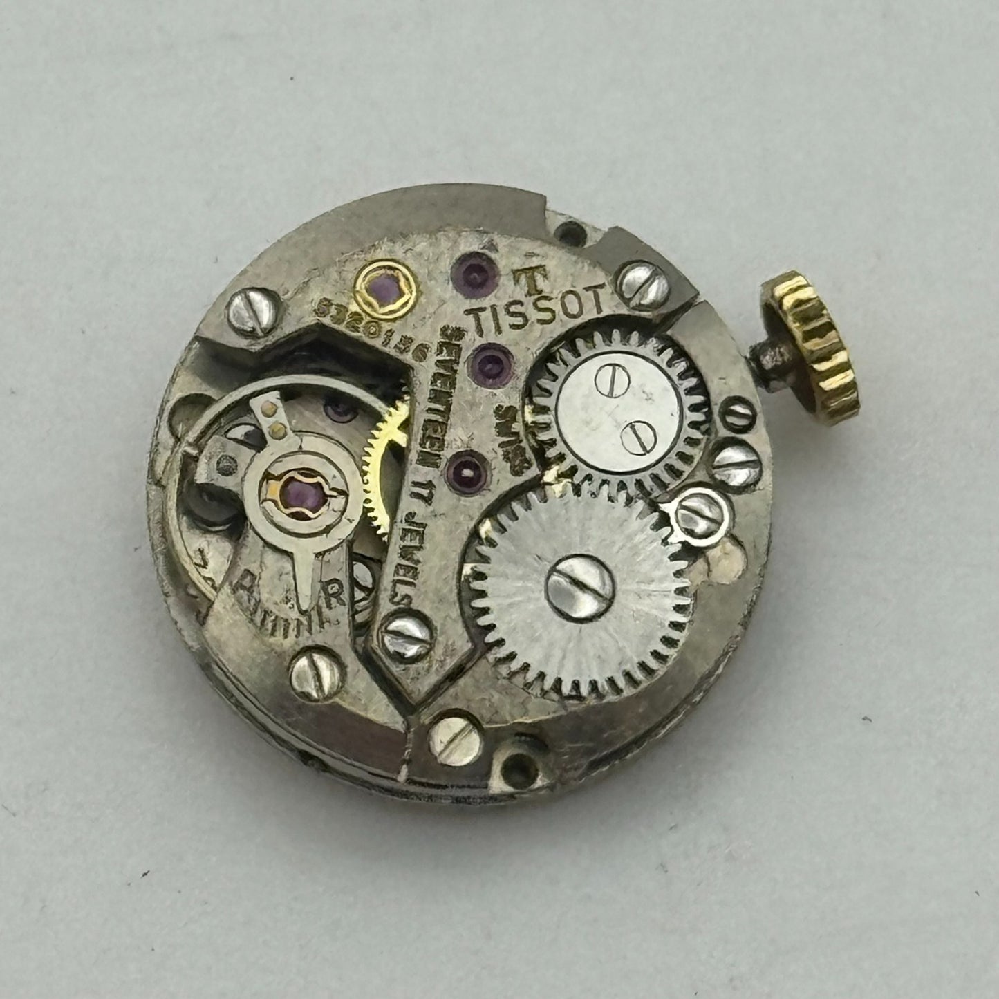 15.5mm Running Tissot 709 Manual Wind 17 Jewels Watch Movement PARTS REPAIR
