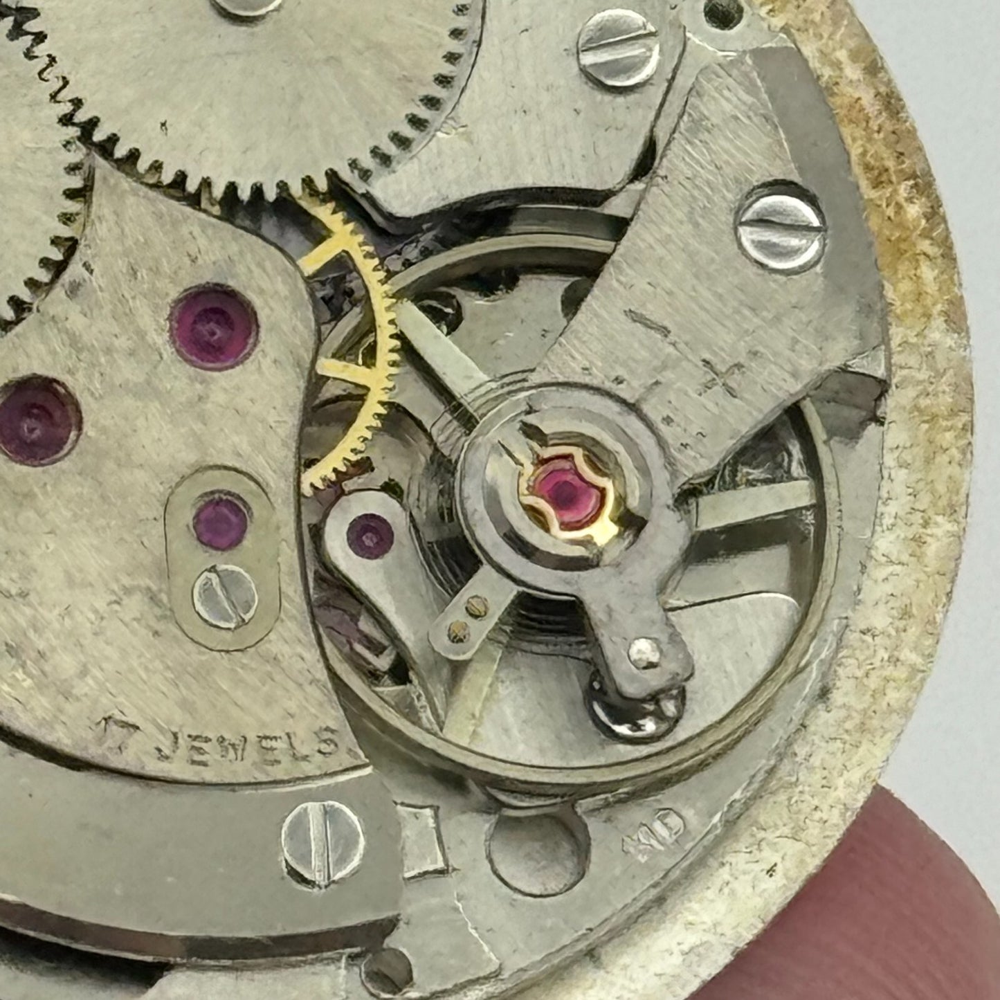 25.9mm Everite AS 1710/11 Balance Ok Watch Movement Swiss Vintage PARTS SPARES