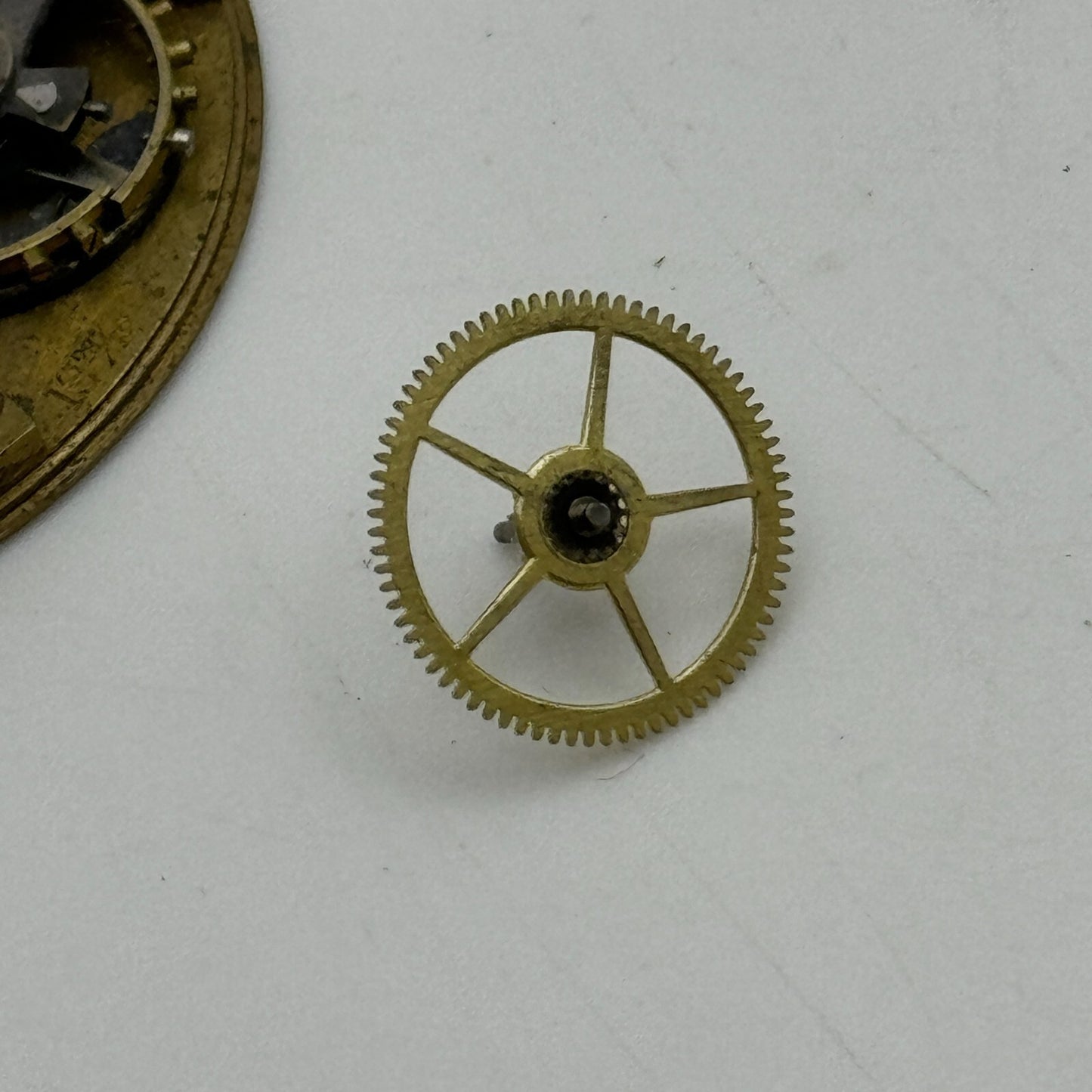 42.9mm Buren 19 28/12 Balance Intact Partial Pocket Watch Movement PARTS SPARE