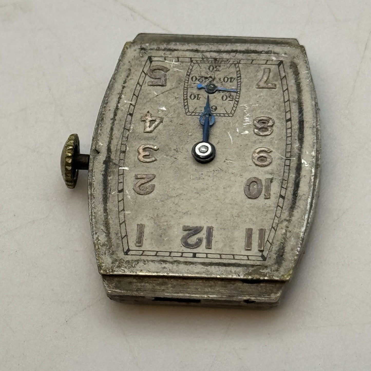 20mm Art Deco High Quality Tank Watch Movement Dial Hands Restoration Repair