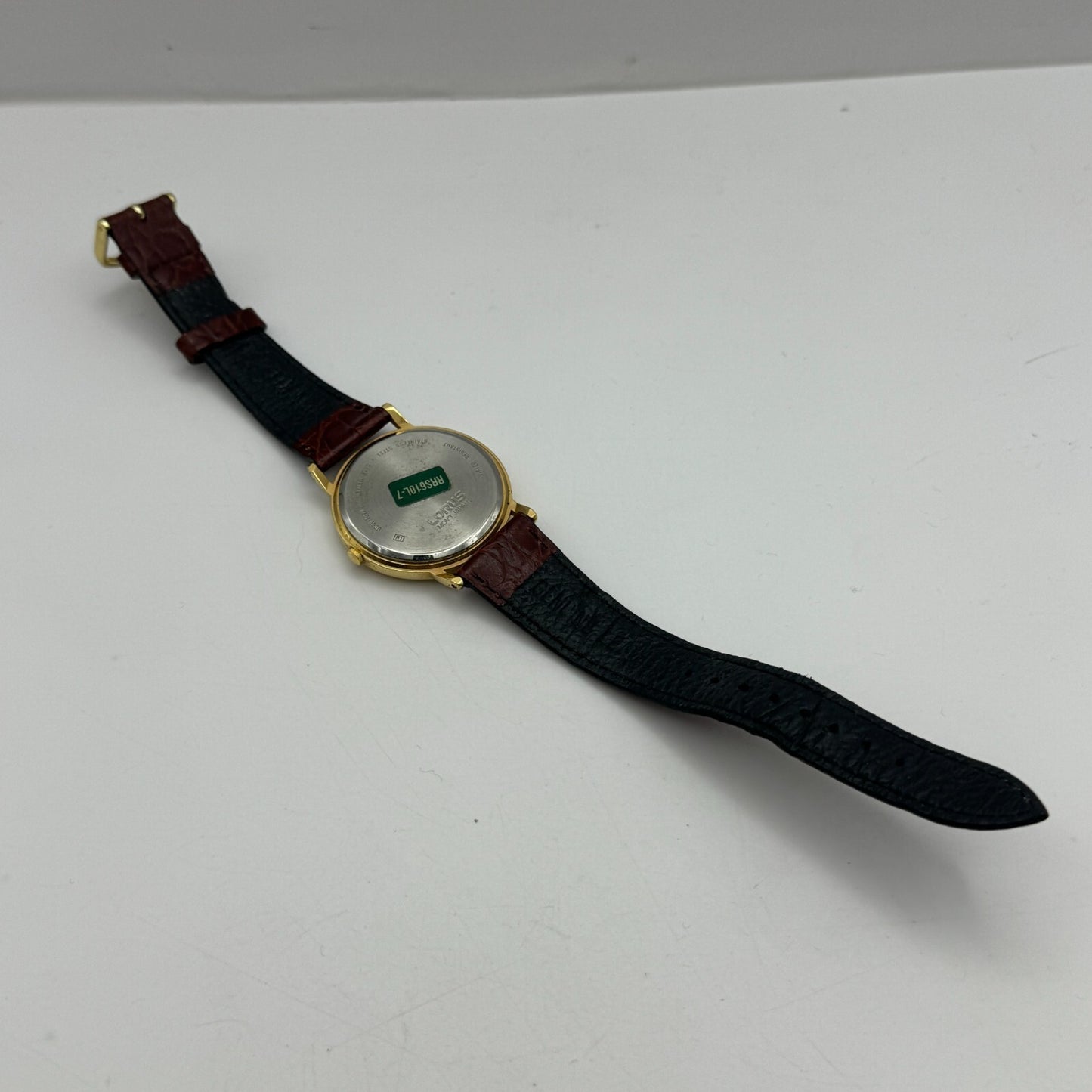 34mm Working Lorus V501-8B30 Vintage Quartz Watch Unisex New Battery 8.5 Inches
