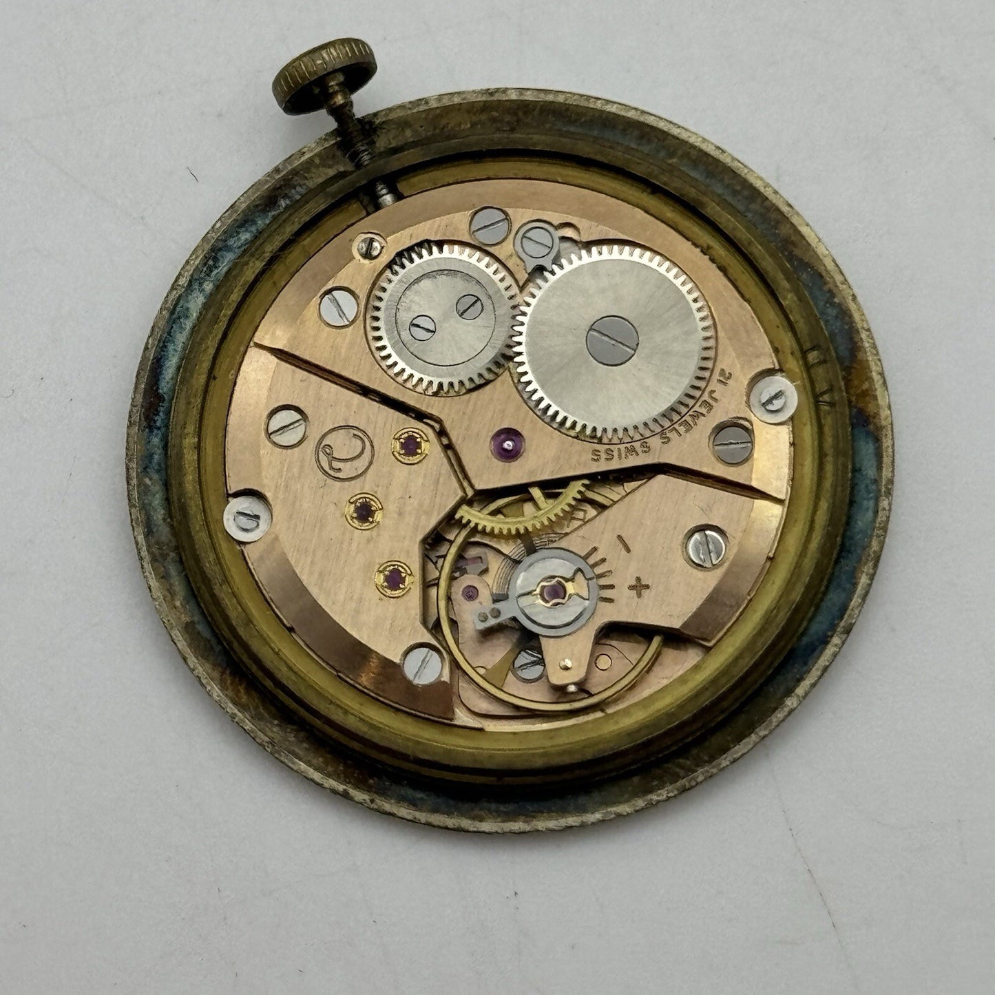 31.4mm Running Peseux Excalibur Good Balance Watch Movement Dial Hands