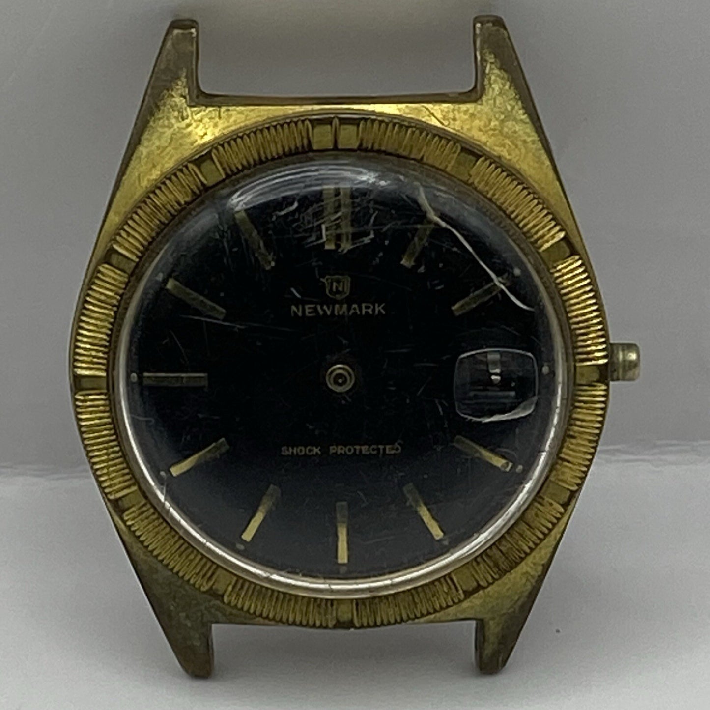 35mm Manual Wind Gents Vintage Newmark EB 8800 DT Movement Watch NON WORKING