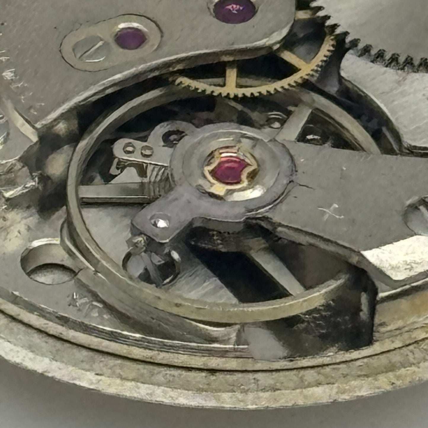 25.9mm Everite AS 1710/11 Balance Ok Watch Movement Swiss Vintage PARTS SPARES