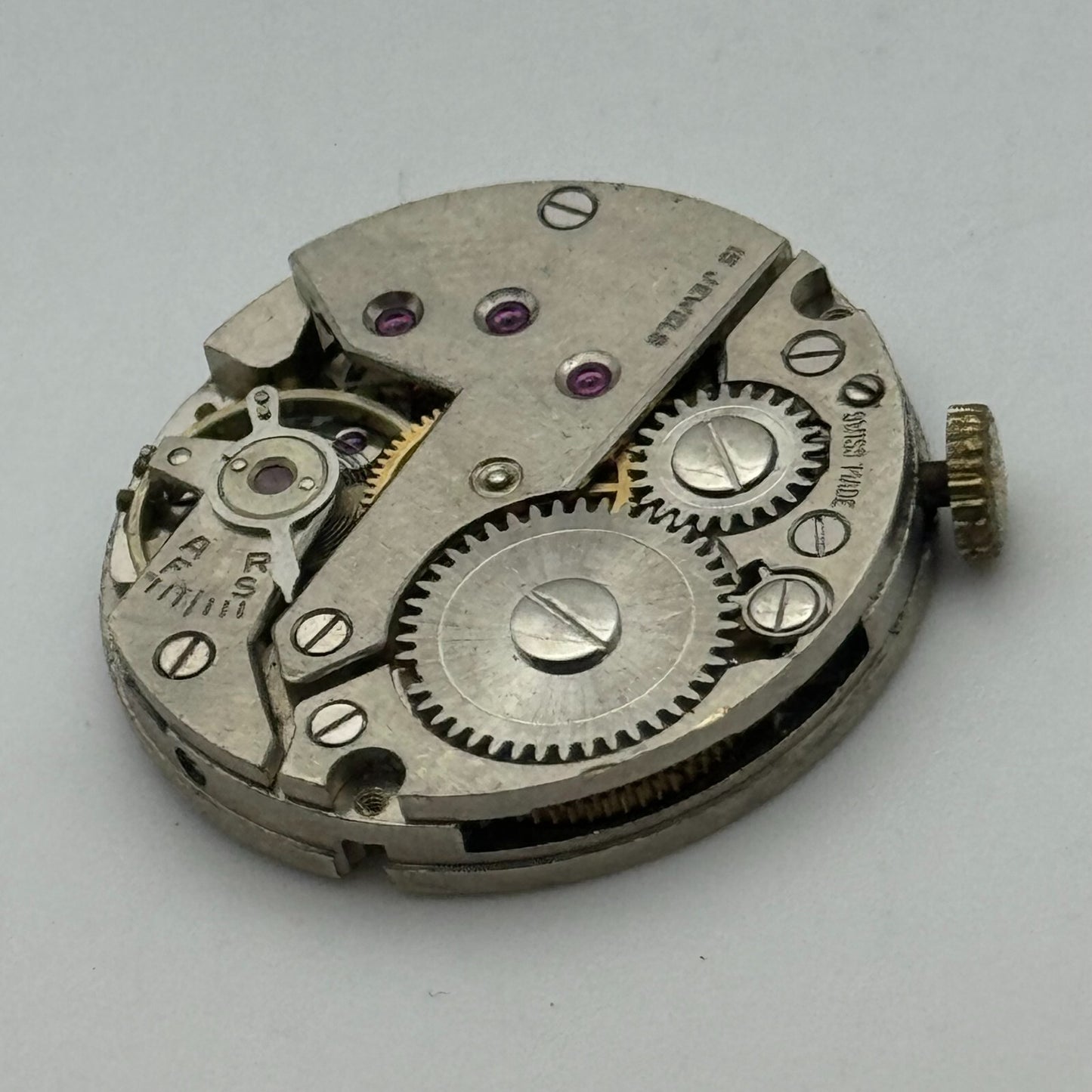 23.6mm Running Olma FHF 70 Manual Wind 15 Jewels Swiss Watch Movement PARTS