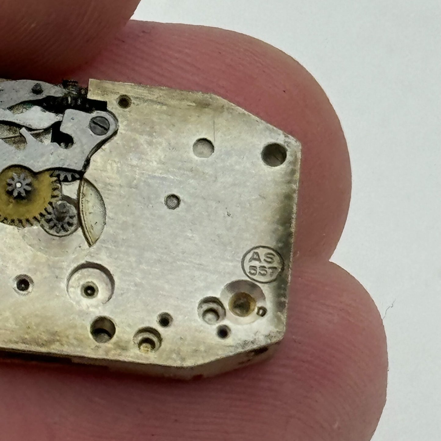15.9mm Ladies AS 557 Tank Watch Movement Manual Wind 15 Jewel Swiss PARTS SPARES