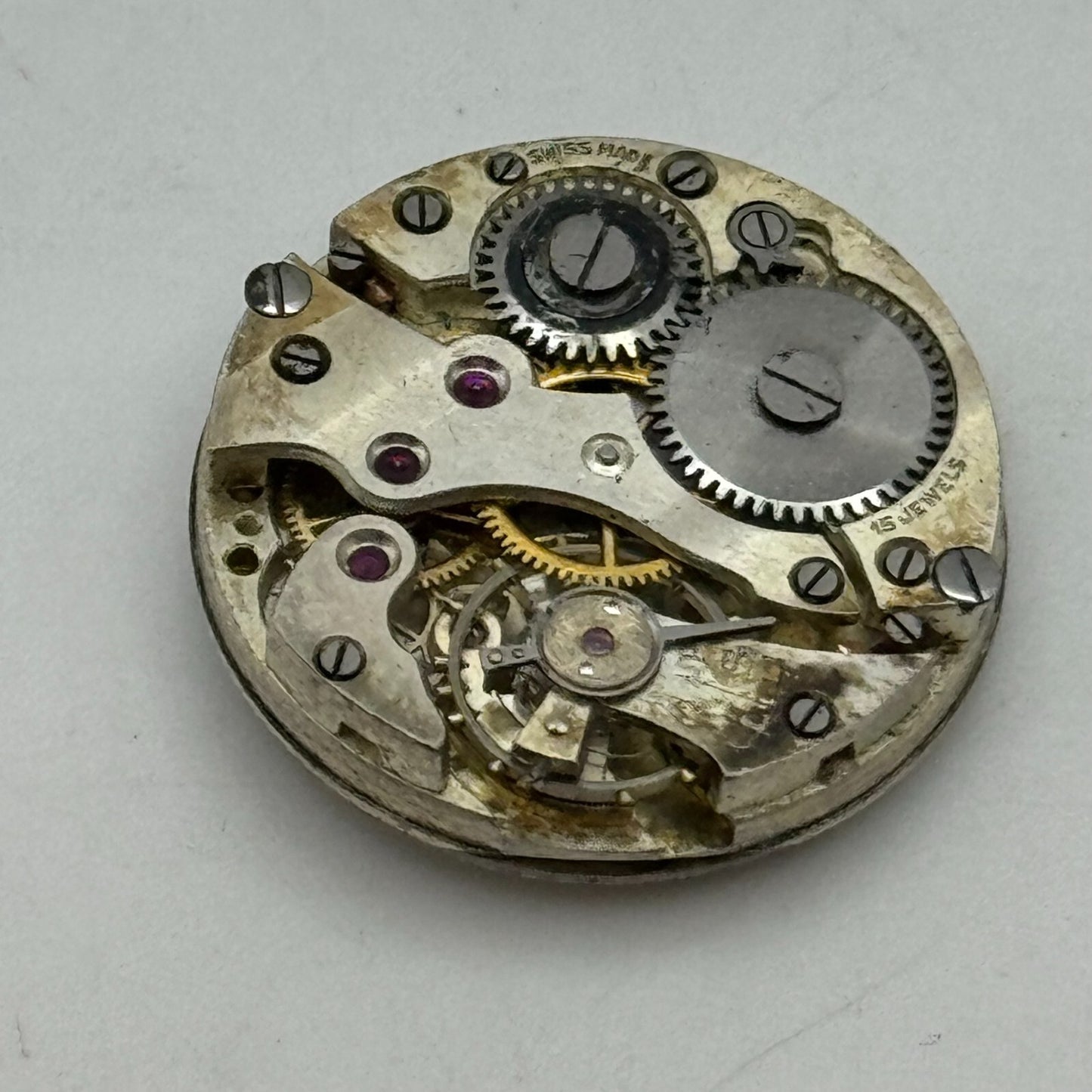 23.6mm J W Benson Sub Seconds Manual Wind 15 Jewels Swiss Watch Movement PARTS