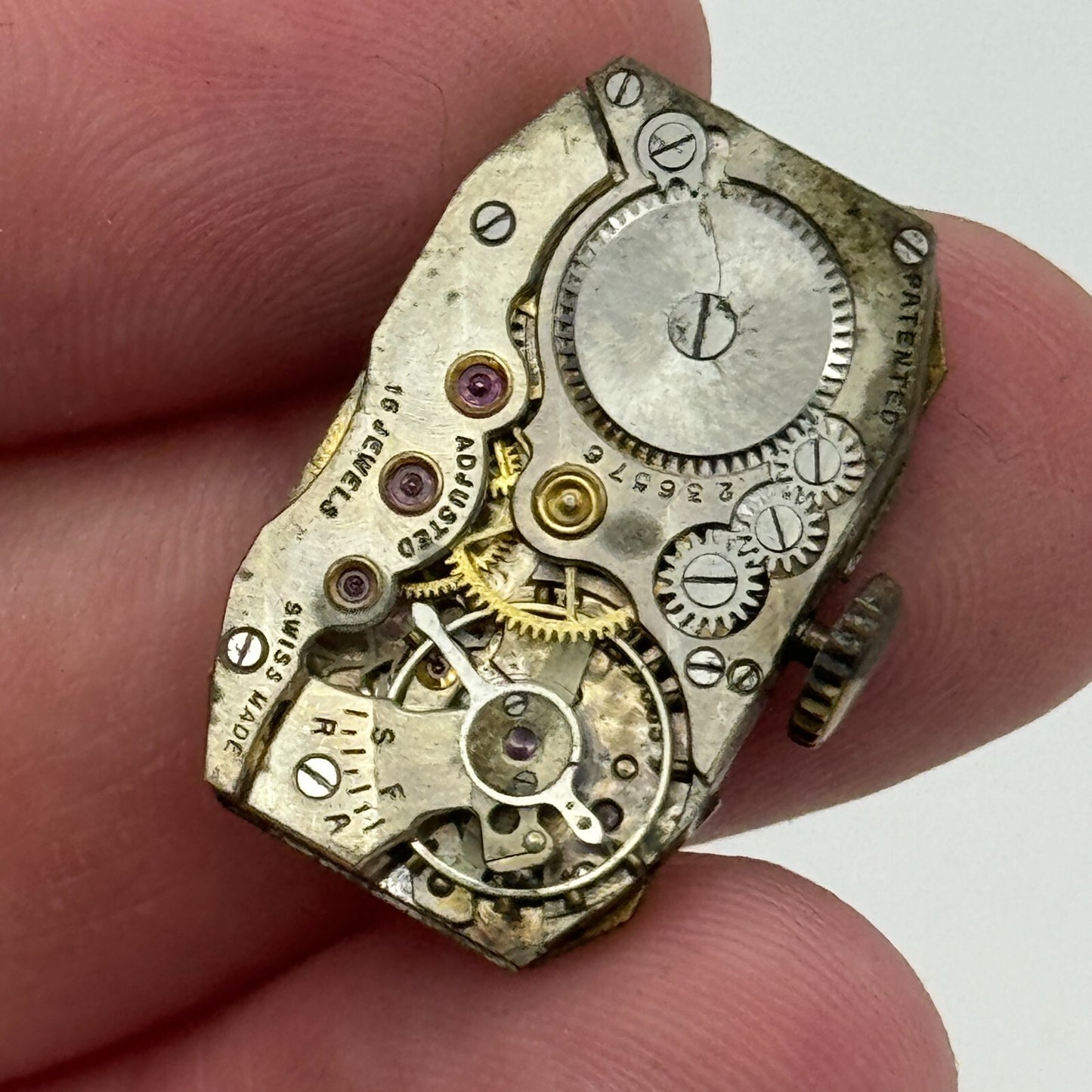 15.1mm Cyma Tavannes Ref 063 Balance Ok Swiss Watch Movement PARTS SPARES
