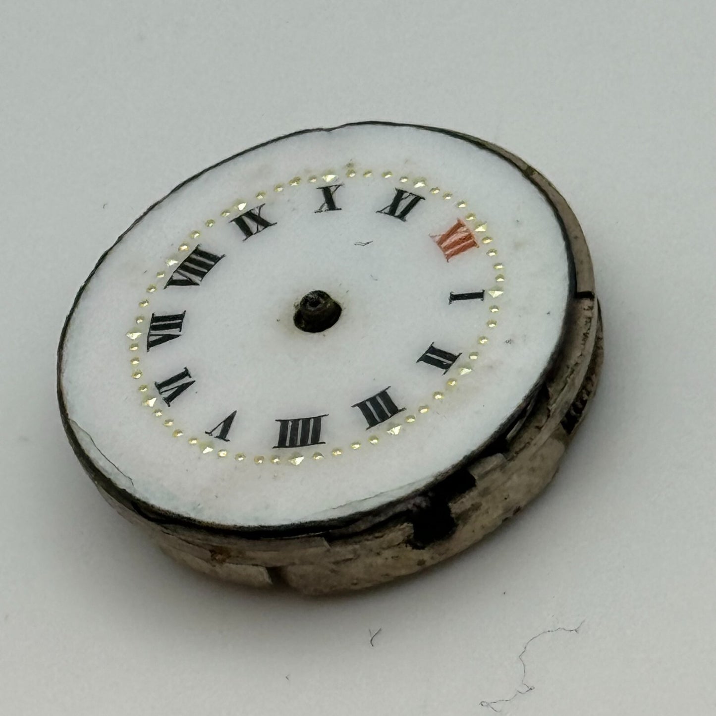 23.6mm Unidentified Cylinder Escapement Trench Watch Movement Manual Wind PARTS