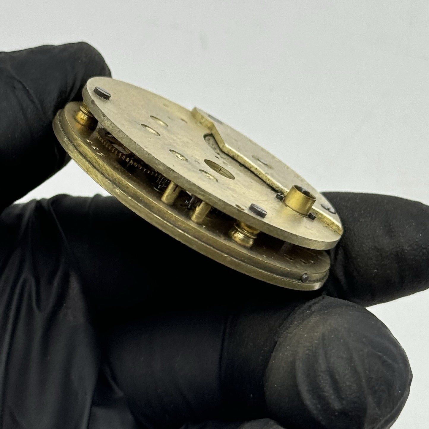 45.6mm Unidentified Partial Pocket Watch Movement FOR PARTS Repair Project