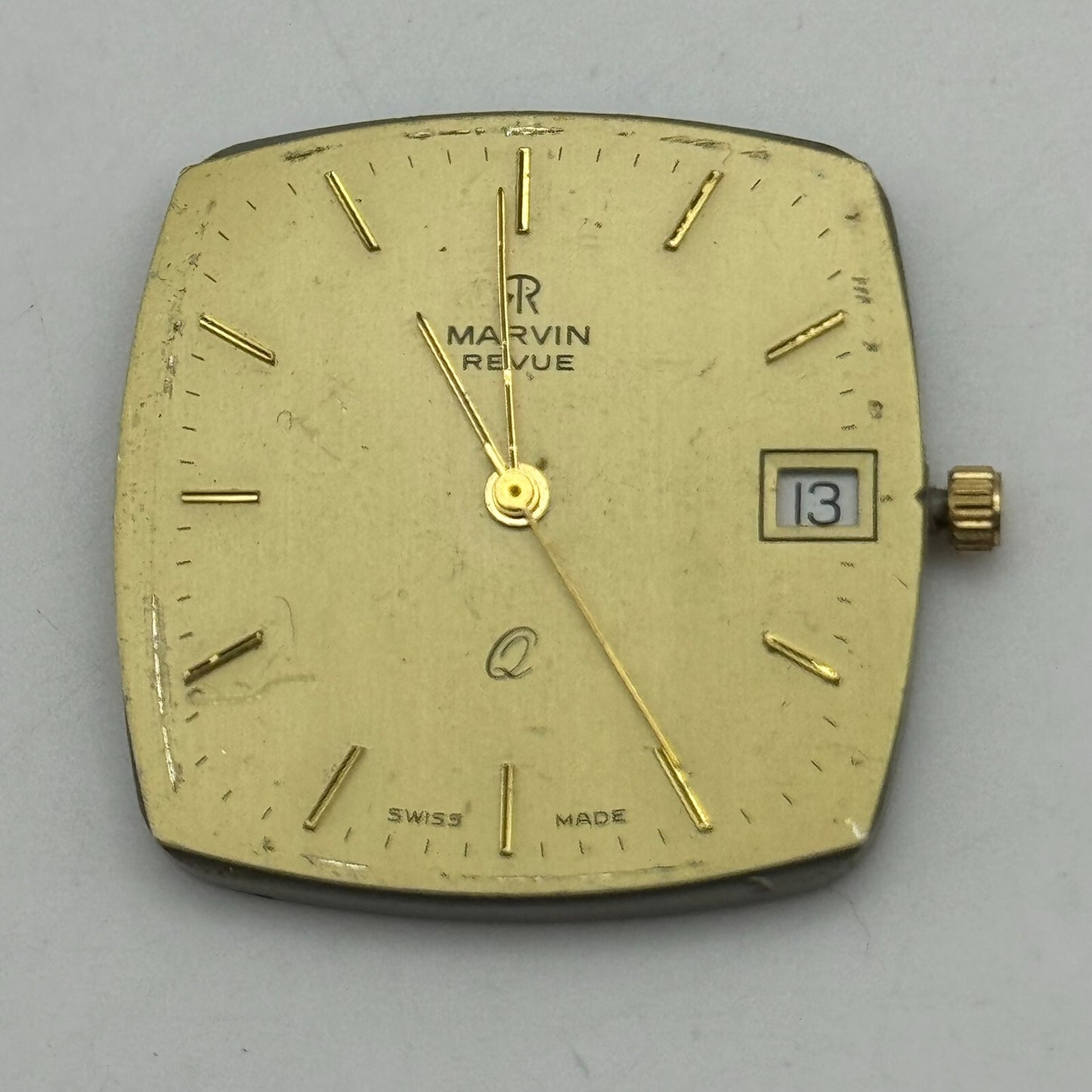 26.1mm Men’s Marvin PUW 2501 - 2531 Quartz Watch Movement Vintage PARTS SPARES