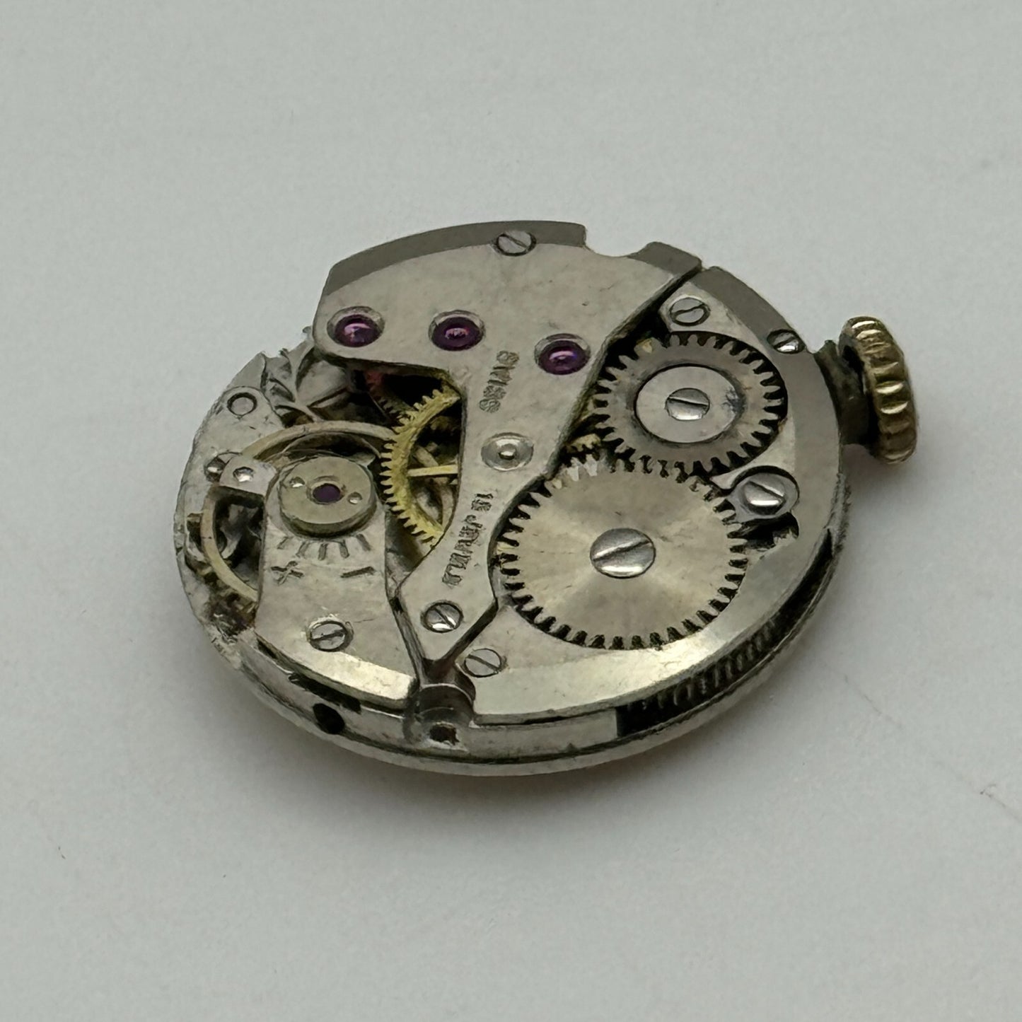 17.5mm Ladies Avia Felsa F 4023 Manual Wind Watch Movement Swiss Vintage PARTS
