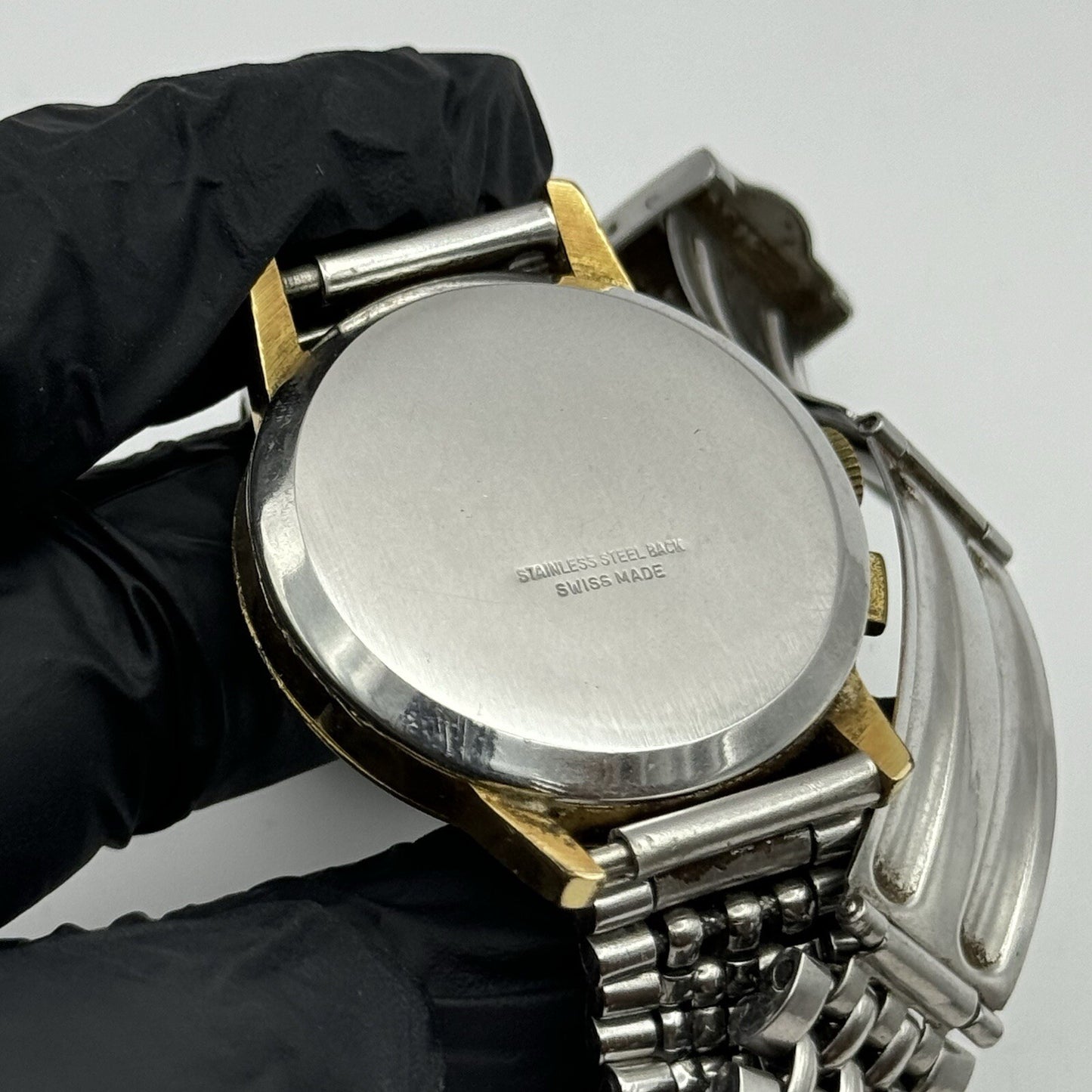 Vintage Swiss Emperor Valjoux 7730 Chronograph Watch Ollech & Wajs TO RESTORE