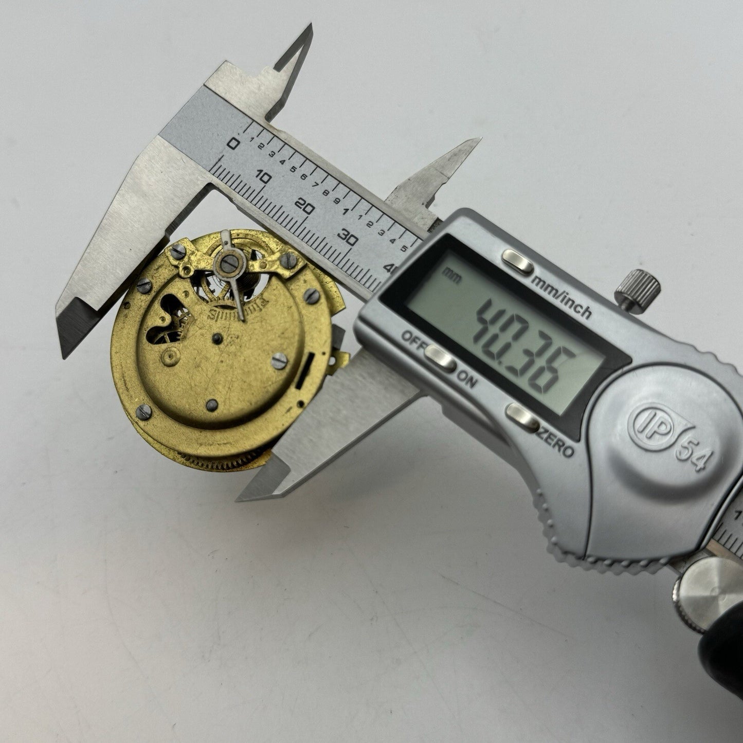 44.1mm Unidentified Pocket Watch Movement FOR PARTS Restoration