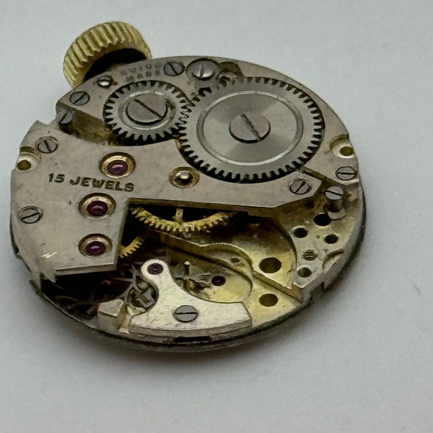 19.6mm AS 970 A Schild Manual Wind 15 Jewels Vintage Swiss Watch Movement PARTS