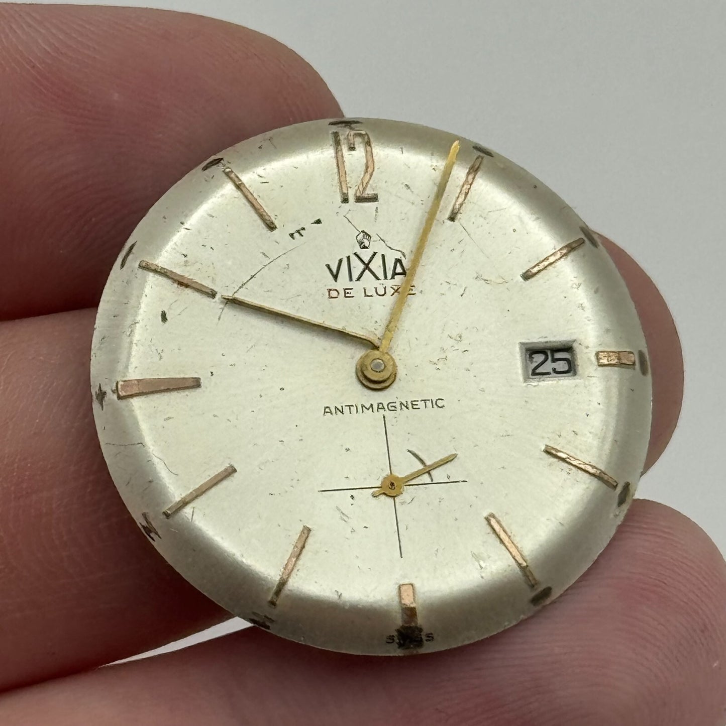 25.9mm Vixia De Luxe Peseux Cal 336N Manual Wind Watch Movement Vintage PARTS