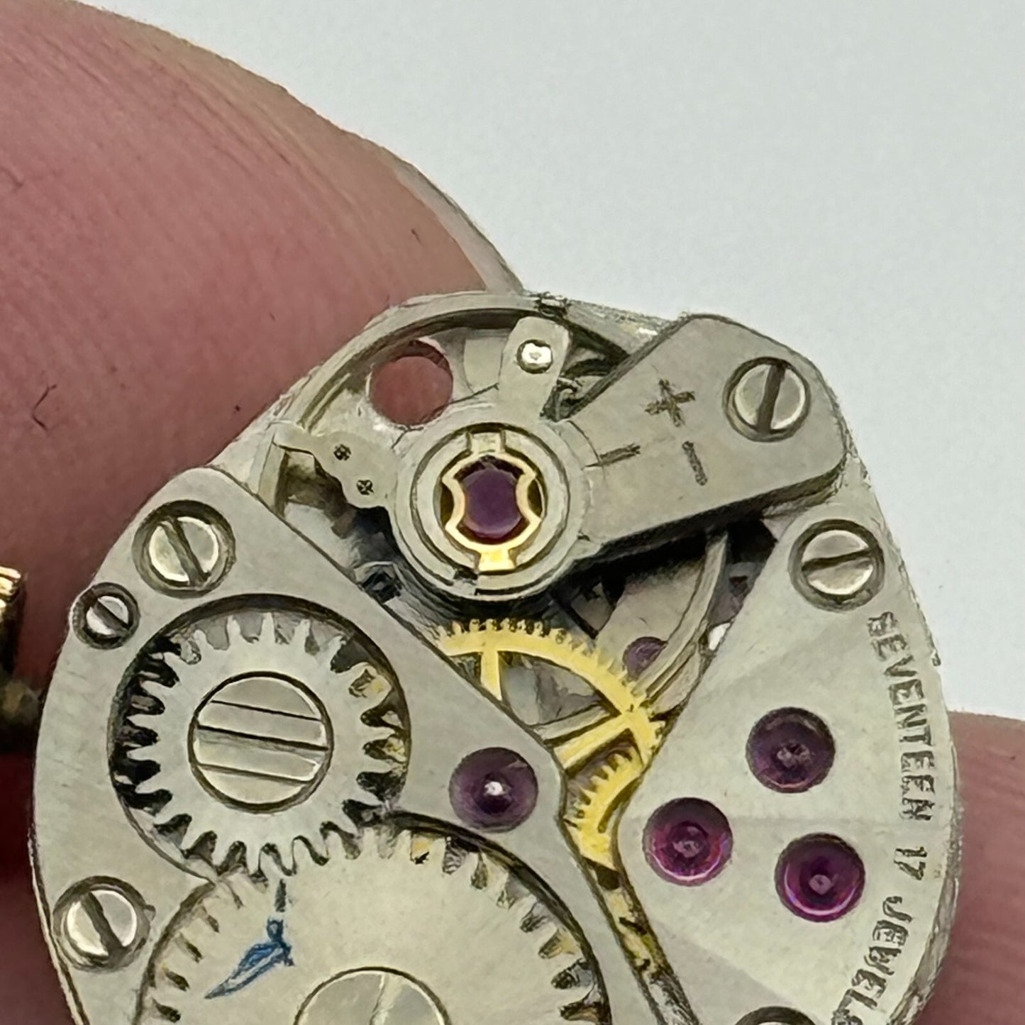 15.3mm Running Rotary FHF 609 Manual Wind 17 Jewels Swiss Watch Movement PARTS