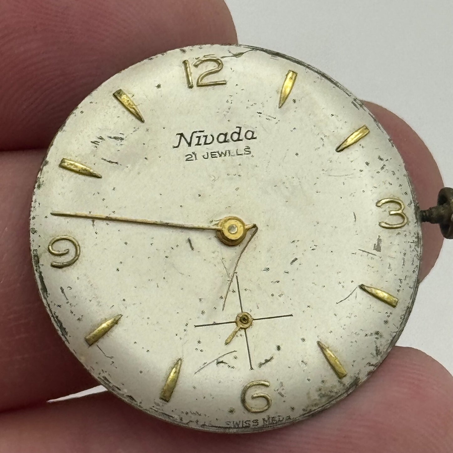 23.7mm Running Nivada AS 1525 1526 Manual Wind Swiss Watch Movement PARTS SPARES